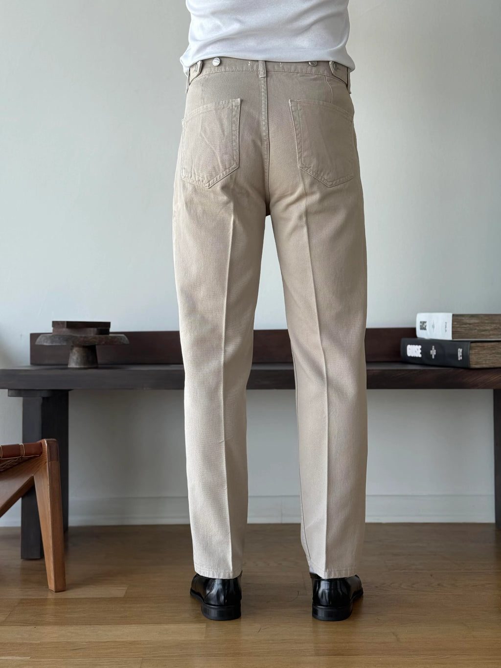 Creased Denim Trousers