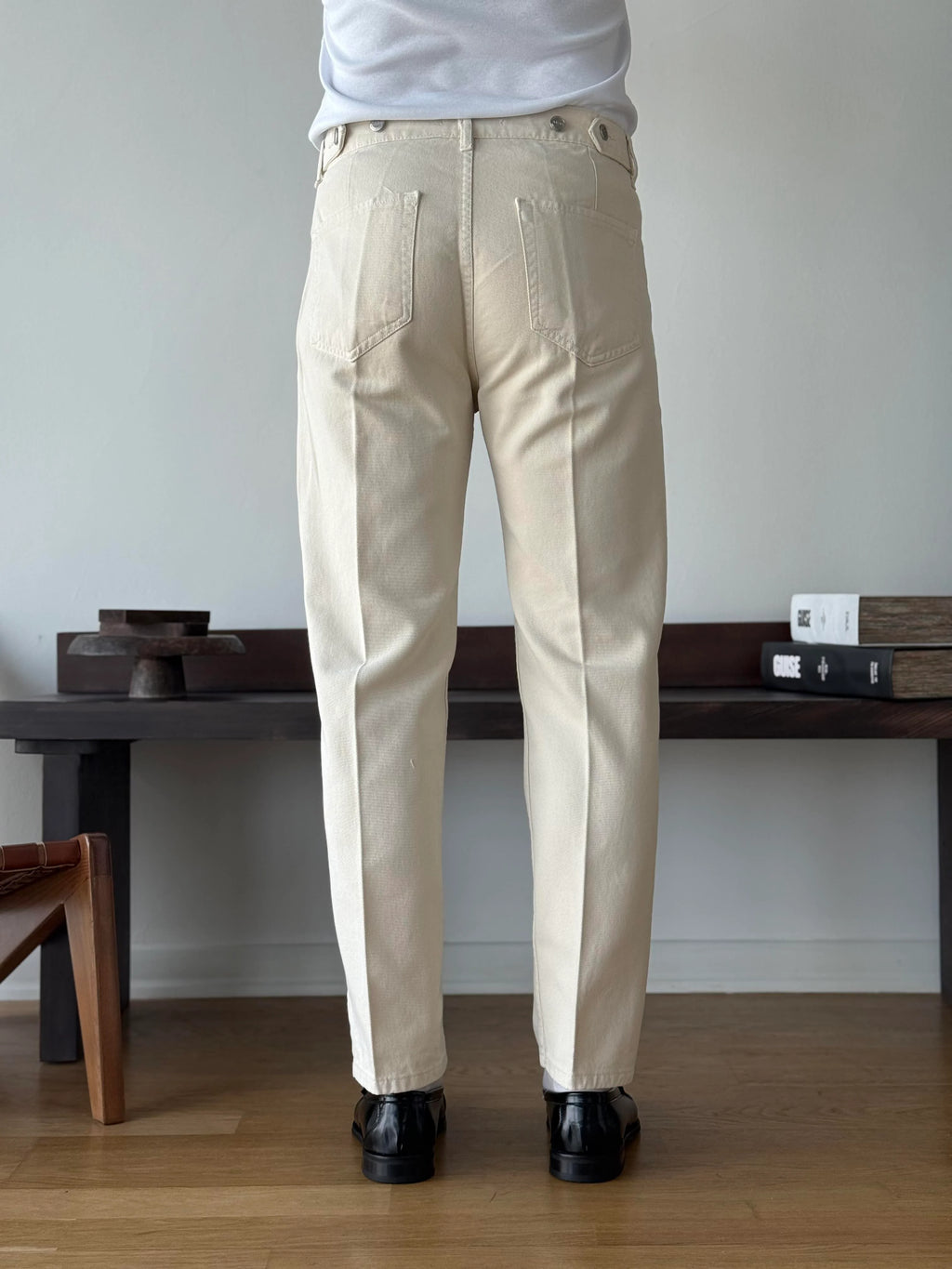 Creased Denim Trousers