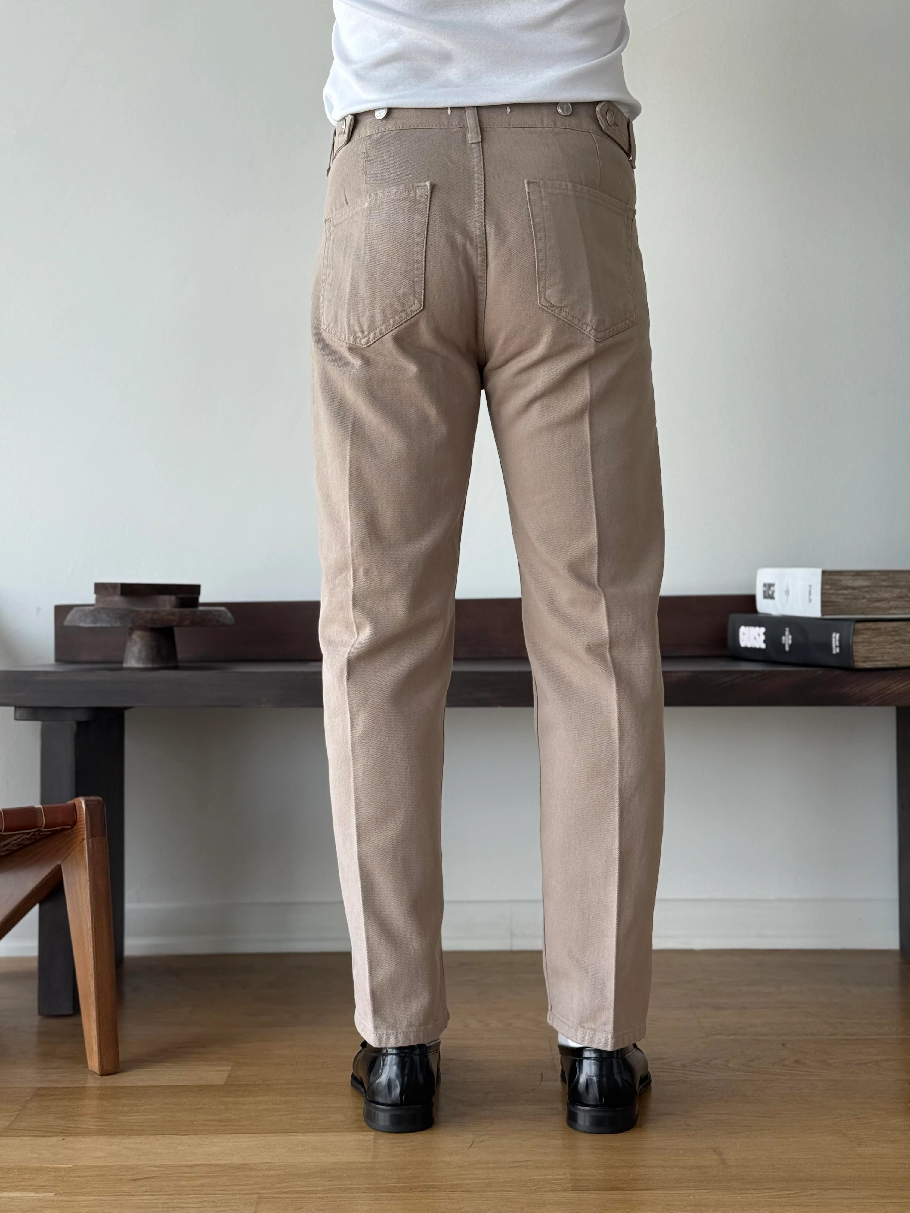 Creased Denim Trousers