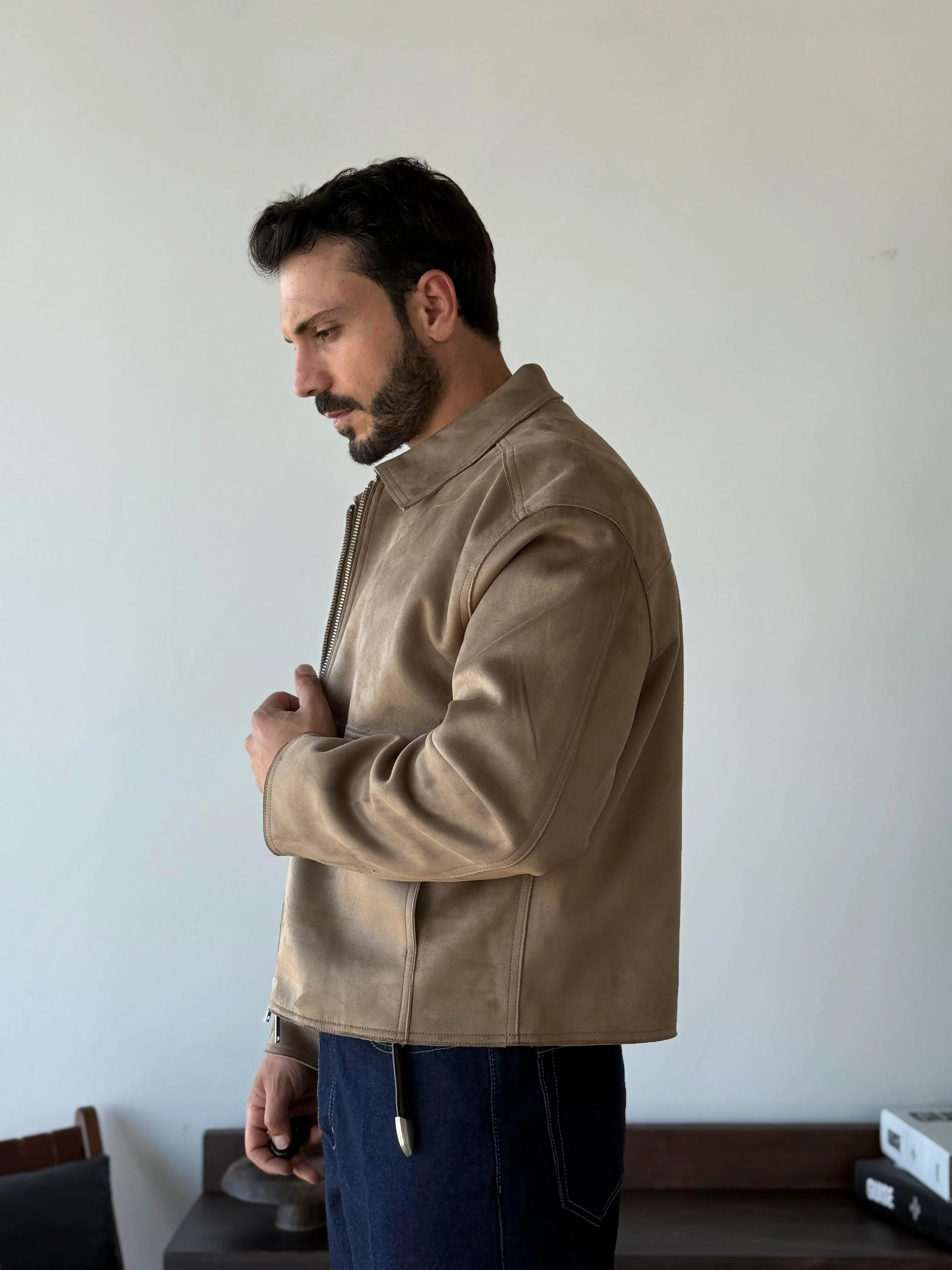 Charles Minimalist Suede Jacket