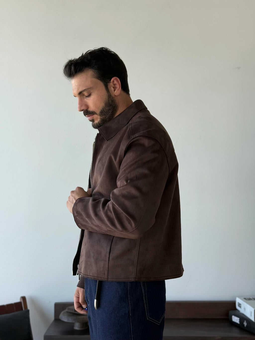 Charles Minimalist Suede Jacket