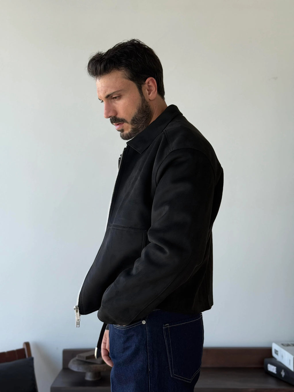 Charles Minimalist Suede Jacket