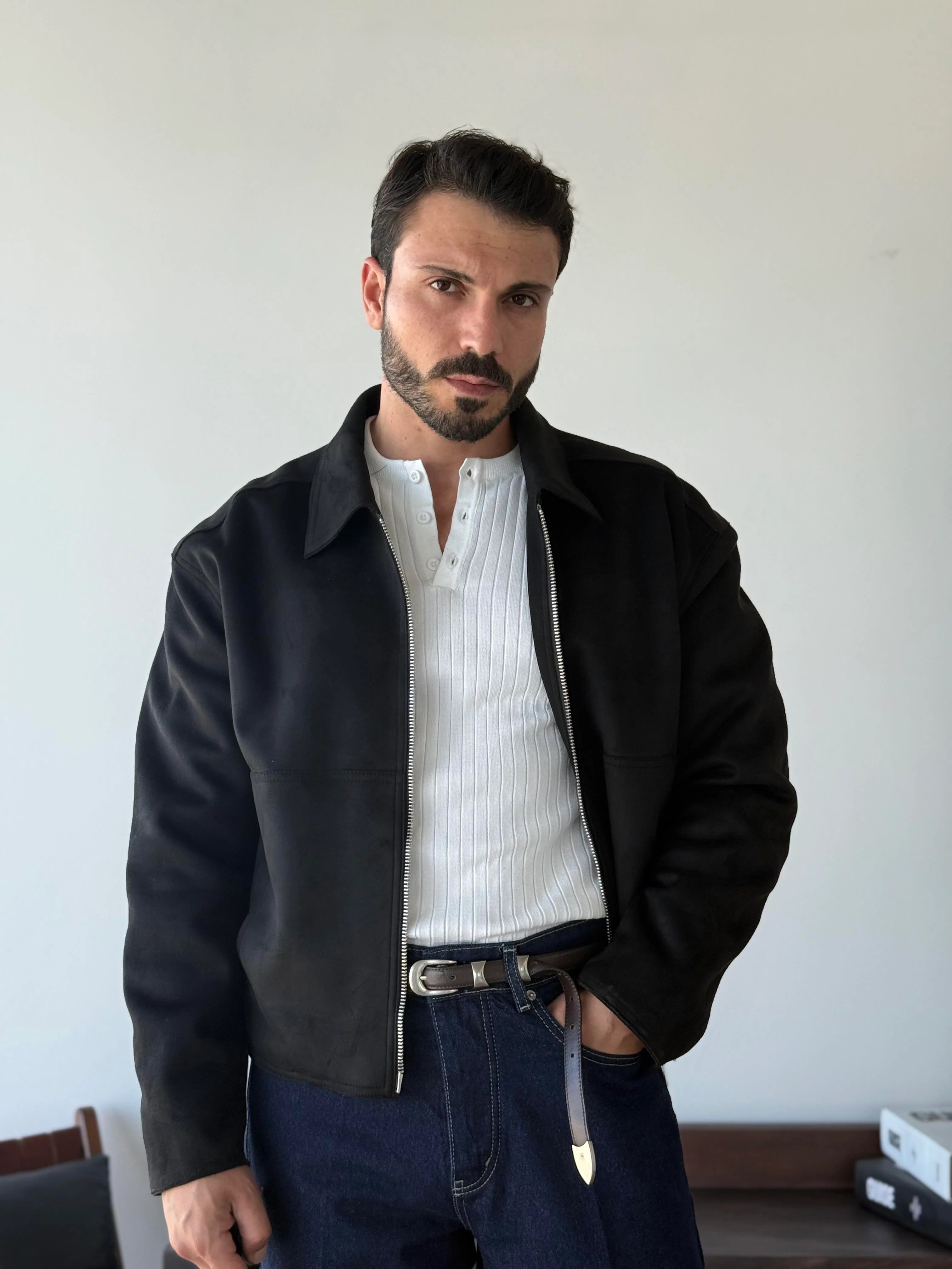 Charles Minimalist Suede Jacket