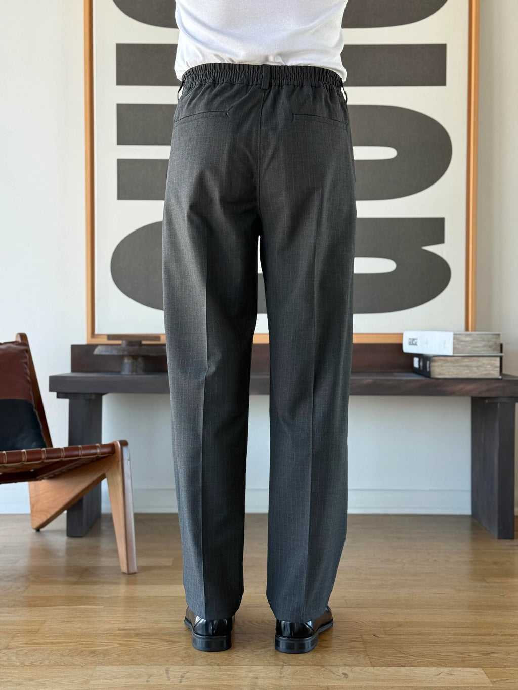 Pinstripe Tapered Trouser