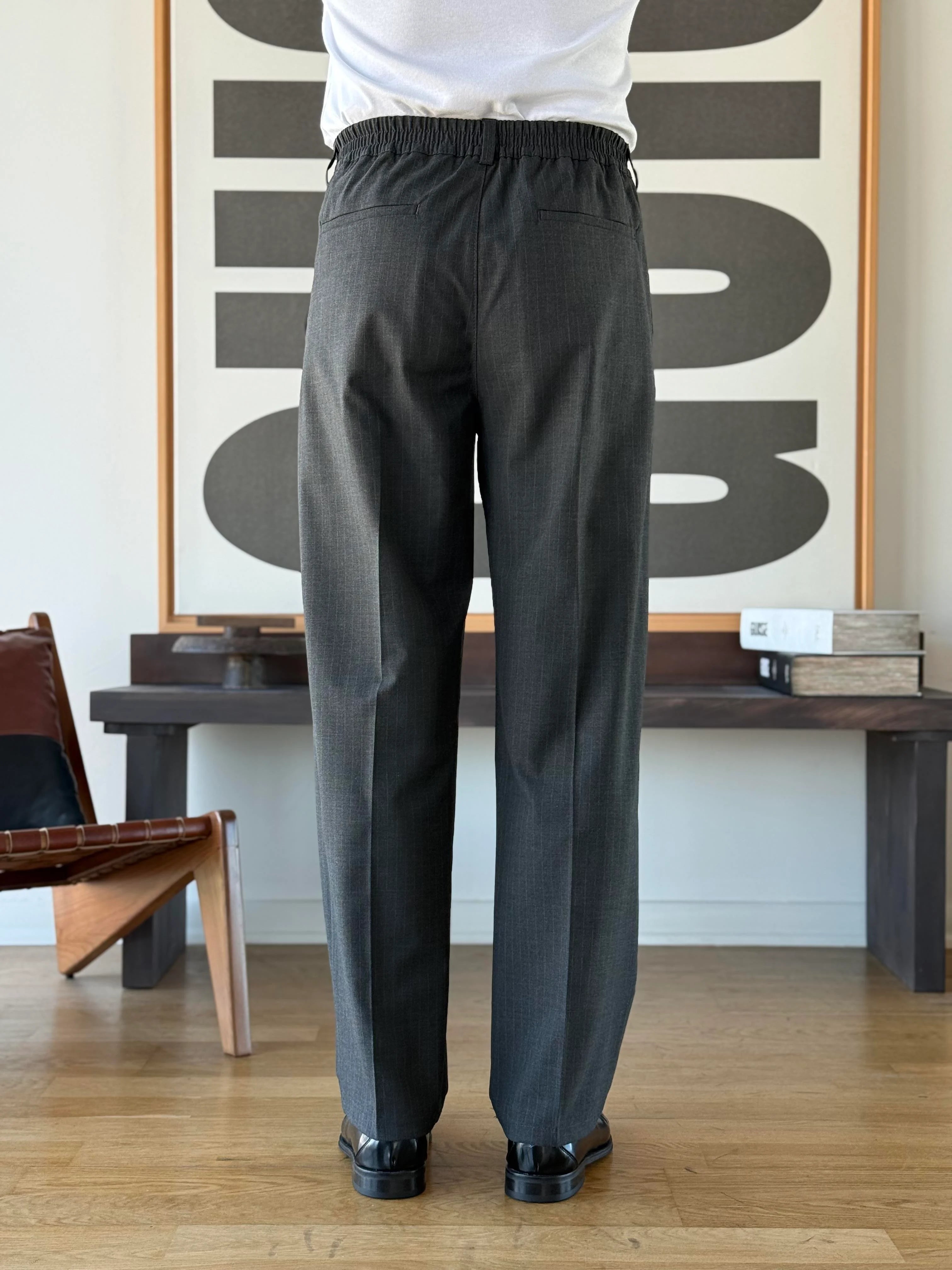 Pinstripe Tapered Trouser