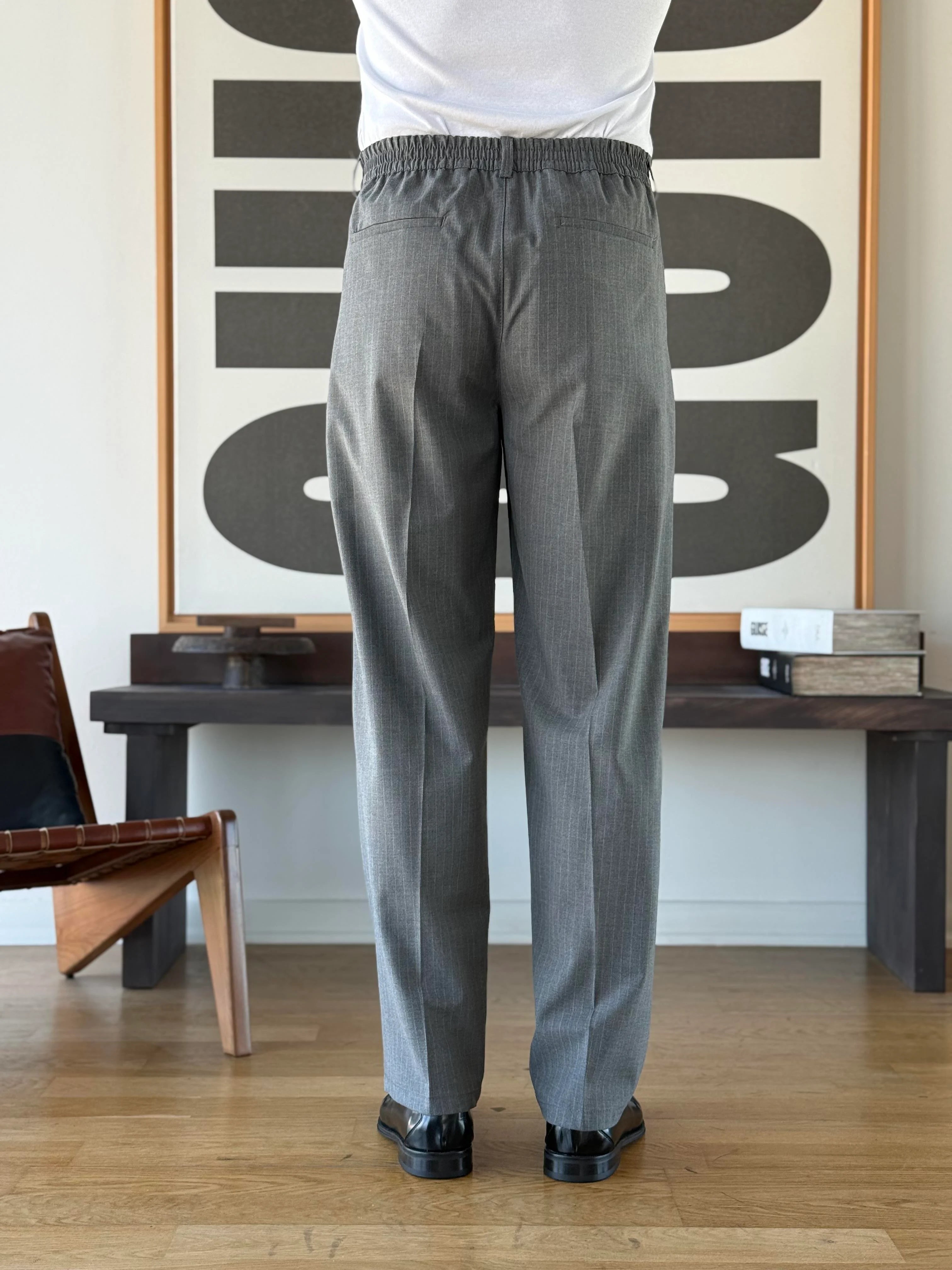 Pinstripe Tapered Trouser