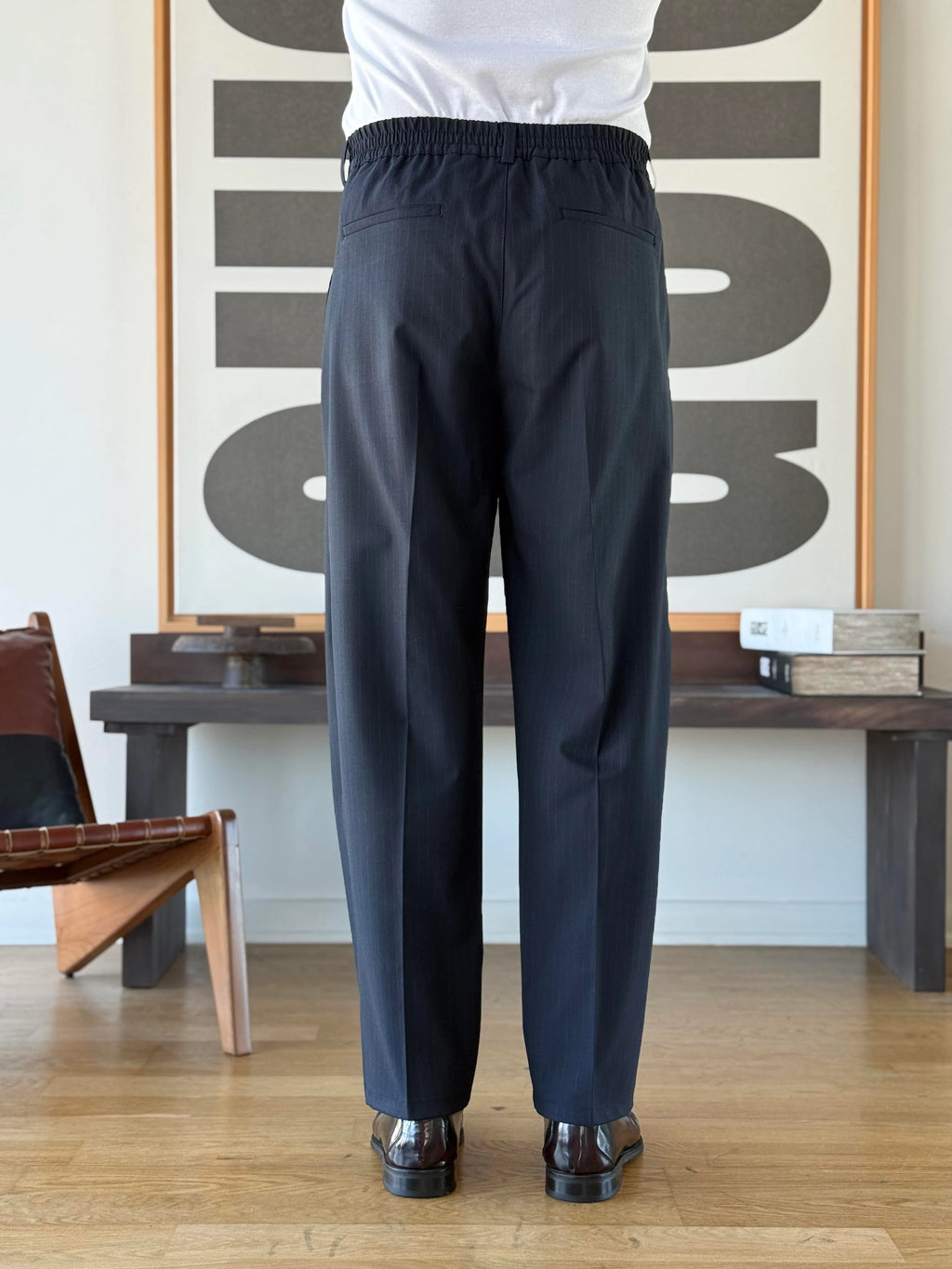 Pinstripe Tapered Trouser