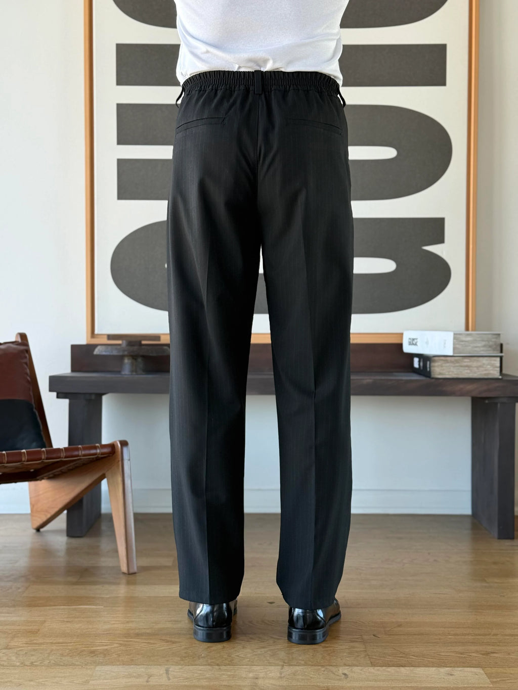 Pinstripe Tapered Trouser