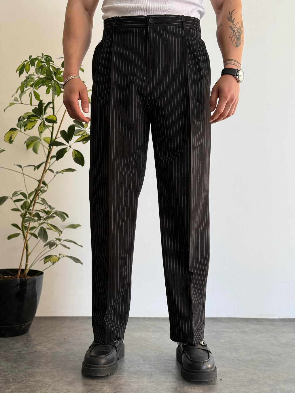 Signature Pinstripe Trousers