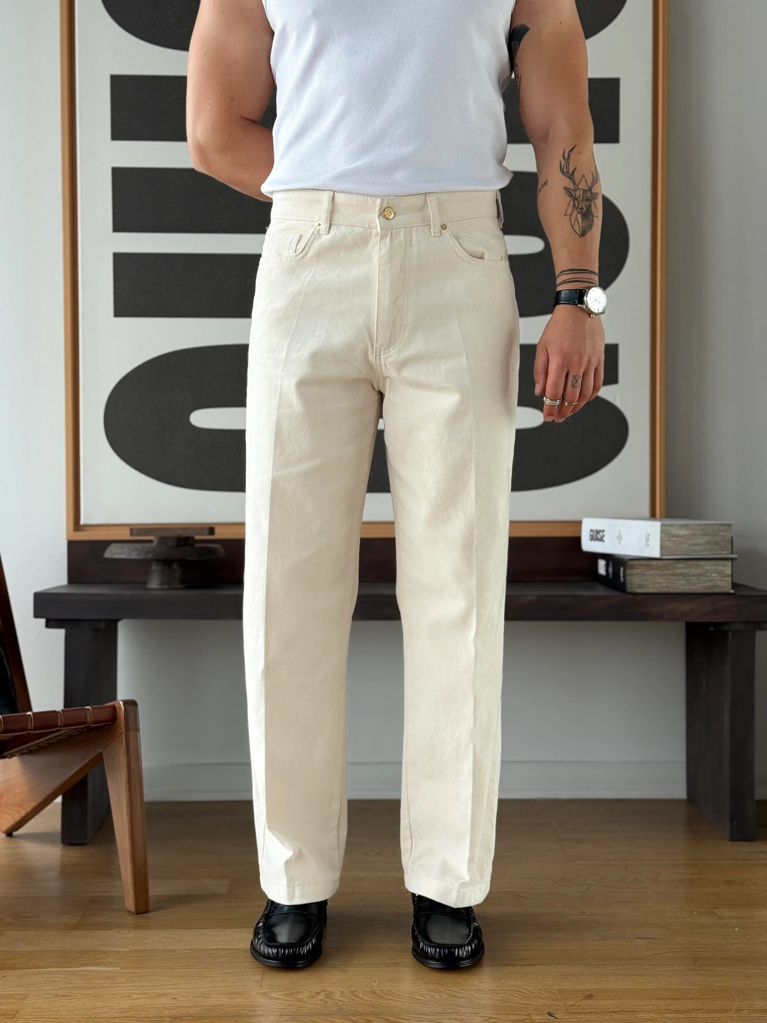 Moleskin Baggy Jeans