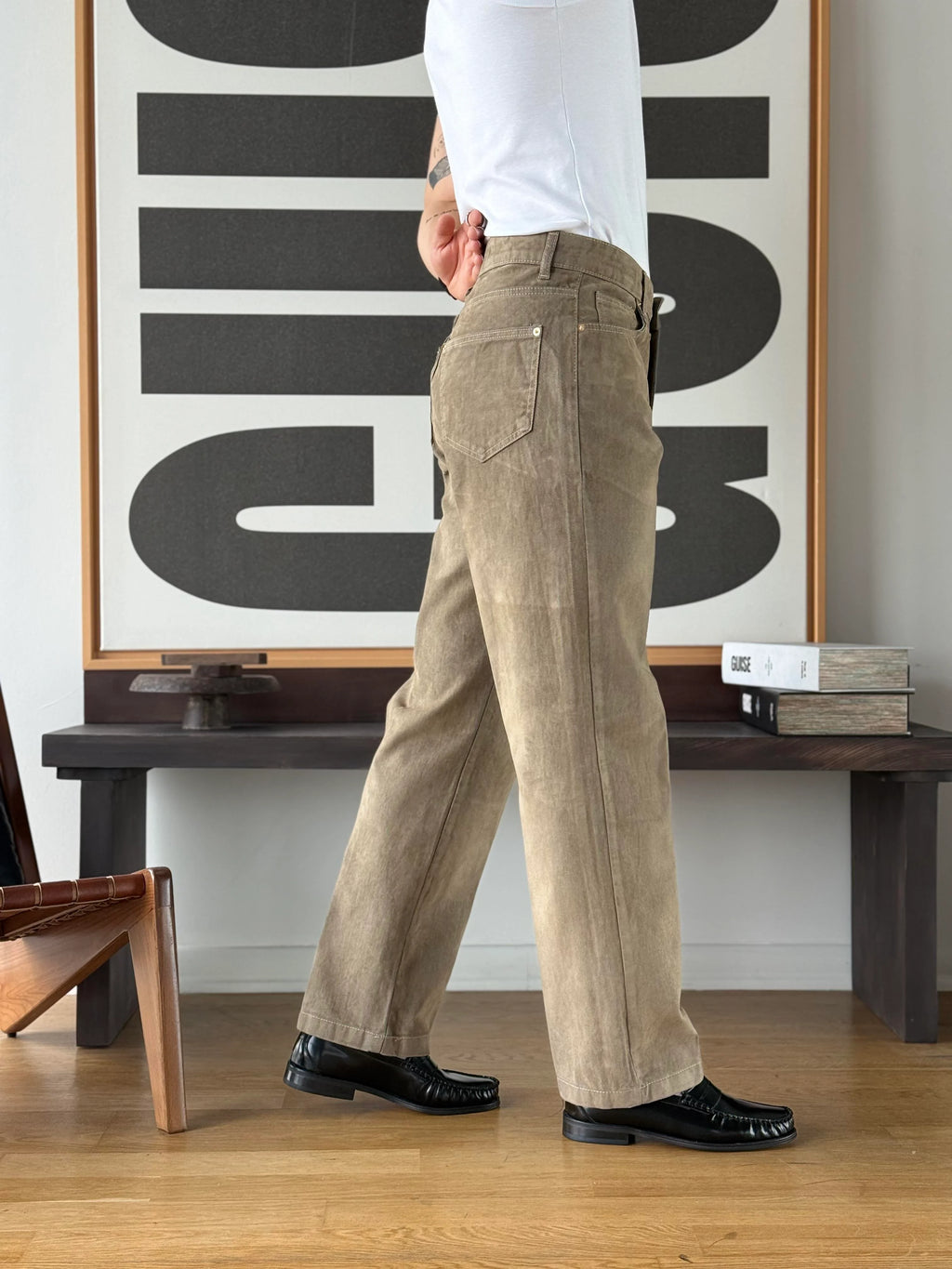 Moleskin Baggy Jeans