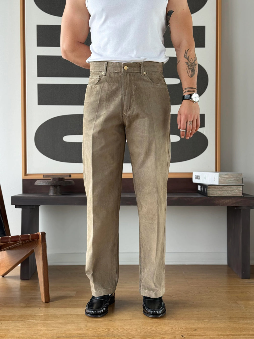 Moleskin Baggy Jeans