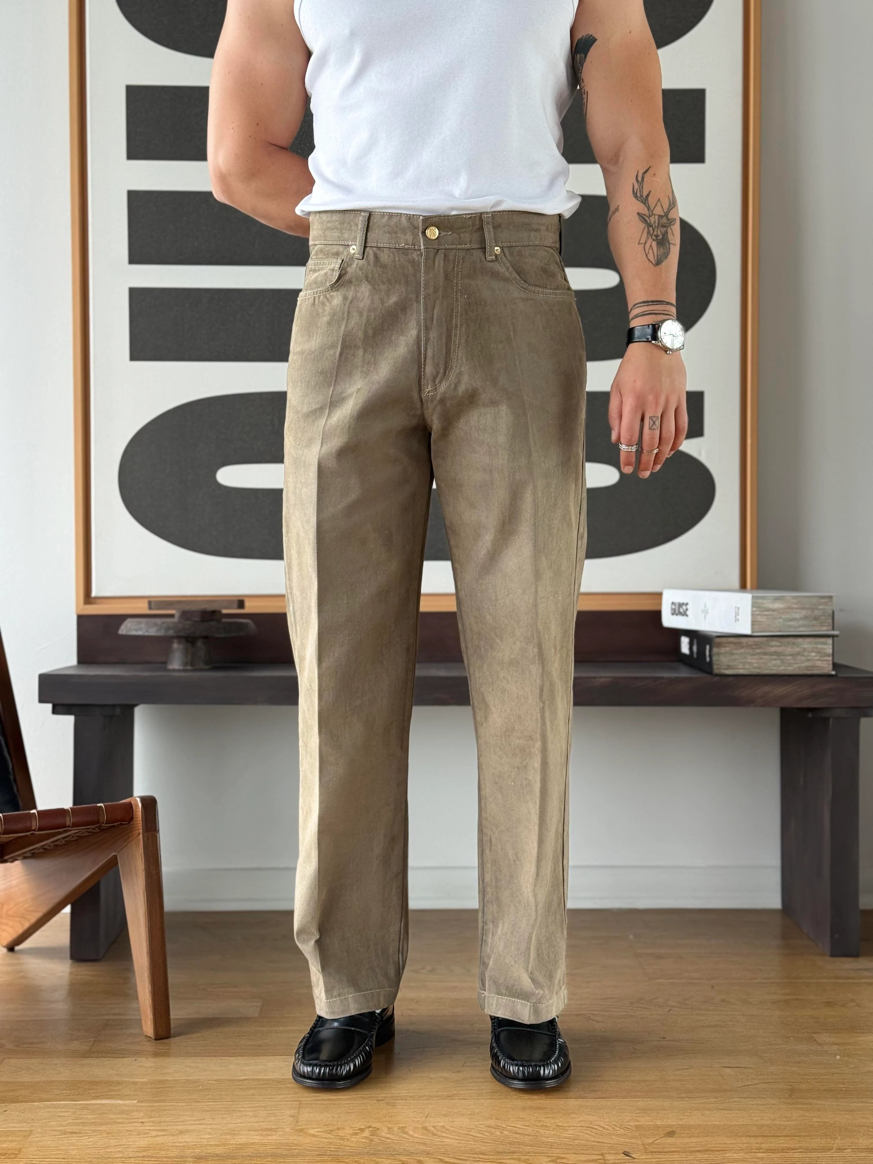 Moleskin Baggy Jeans