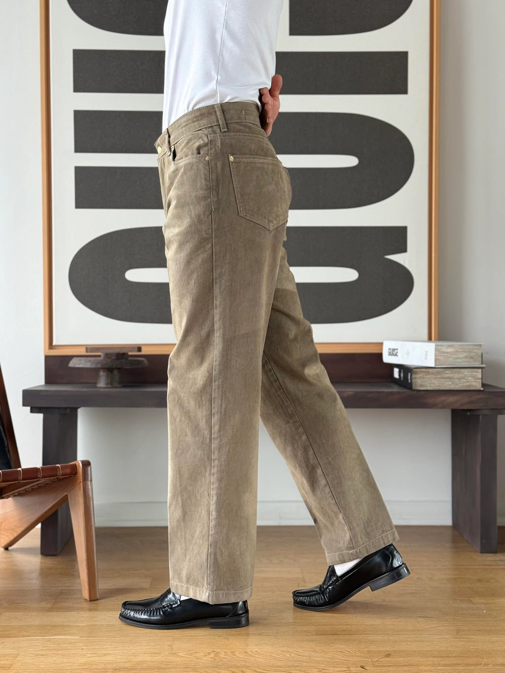 Moleskin Baggy Jeans