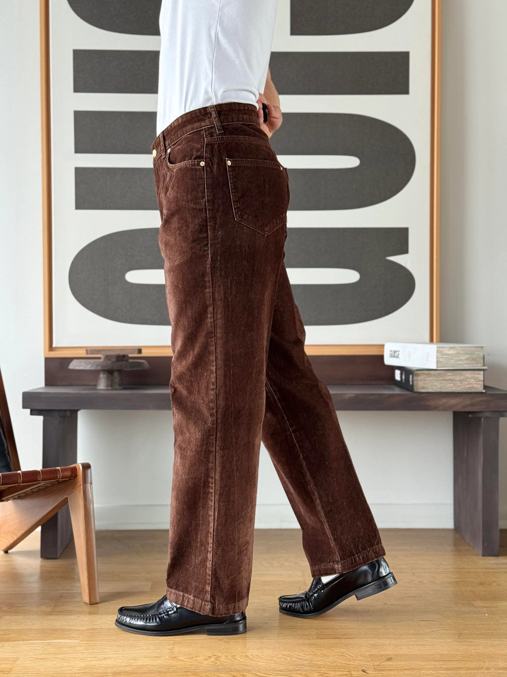 Moleskin Baggy Jeans