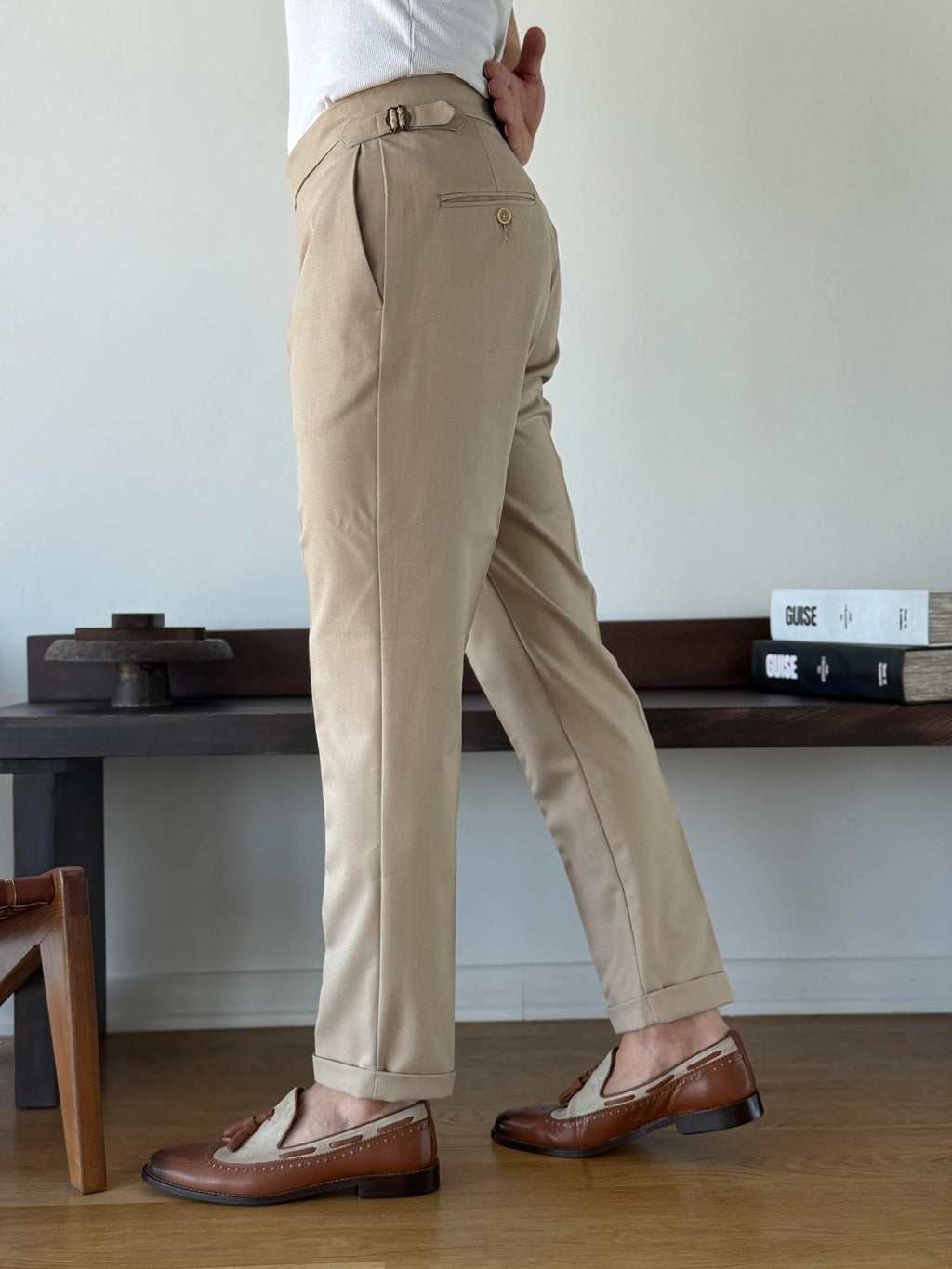 Side-Tab Sartorial Trousers