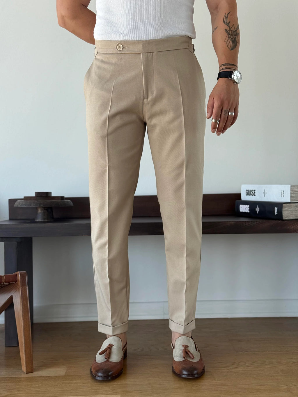 Side-Tab Sartorial Trousers