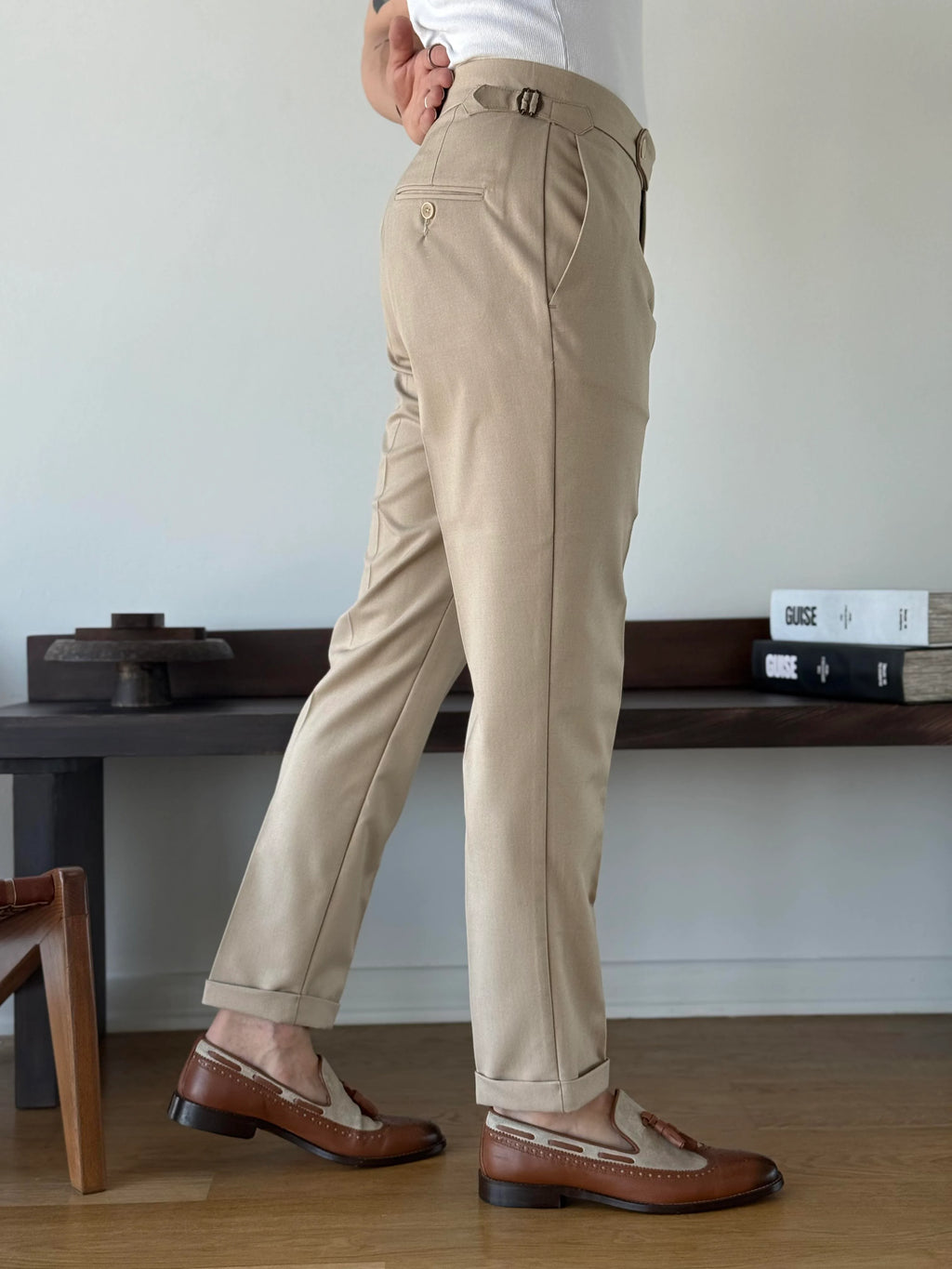 Side-Tab Sartorial Trousers