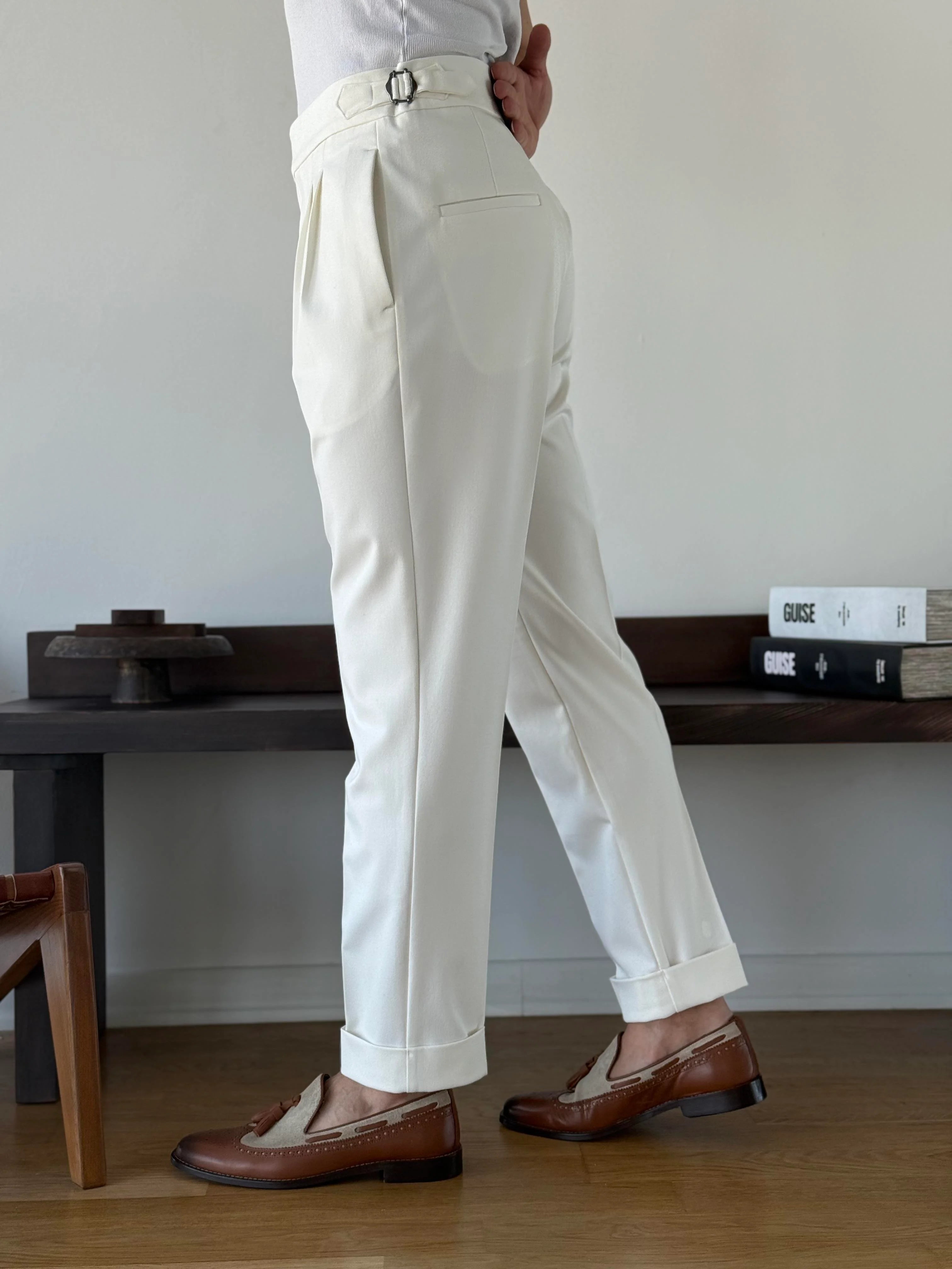 Side-Tab Sartorial Trousers