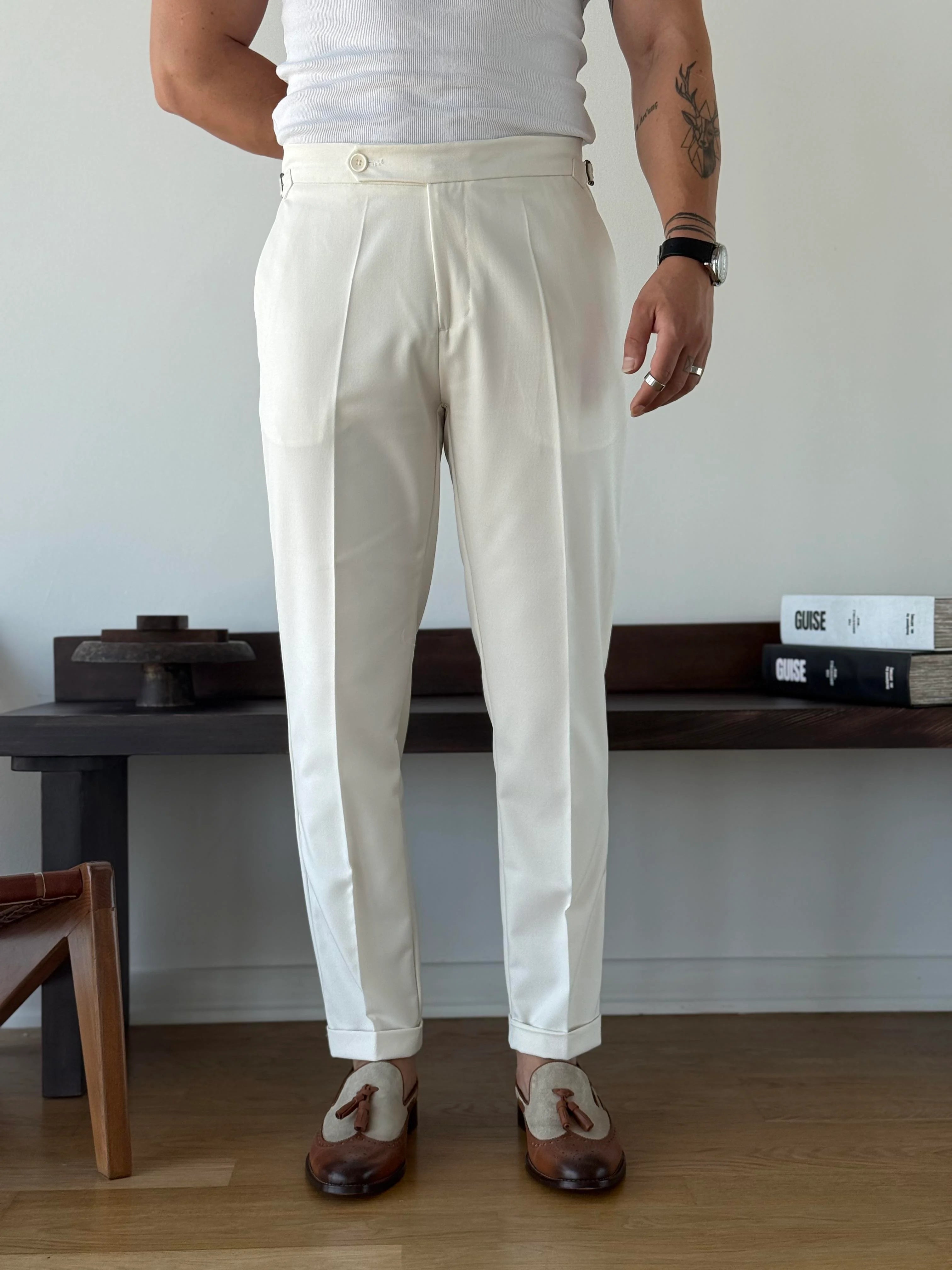 Side-Tab Sartorial Trousers