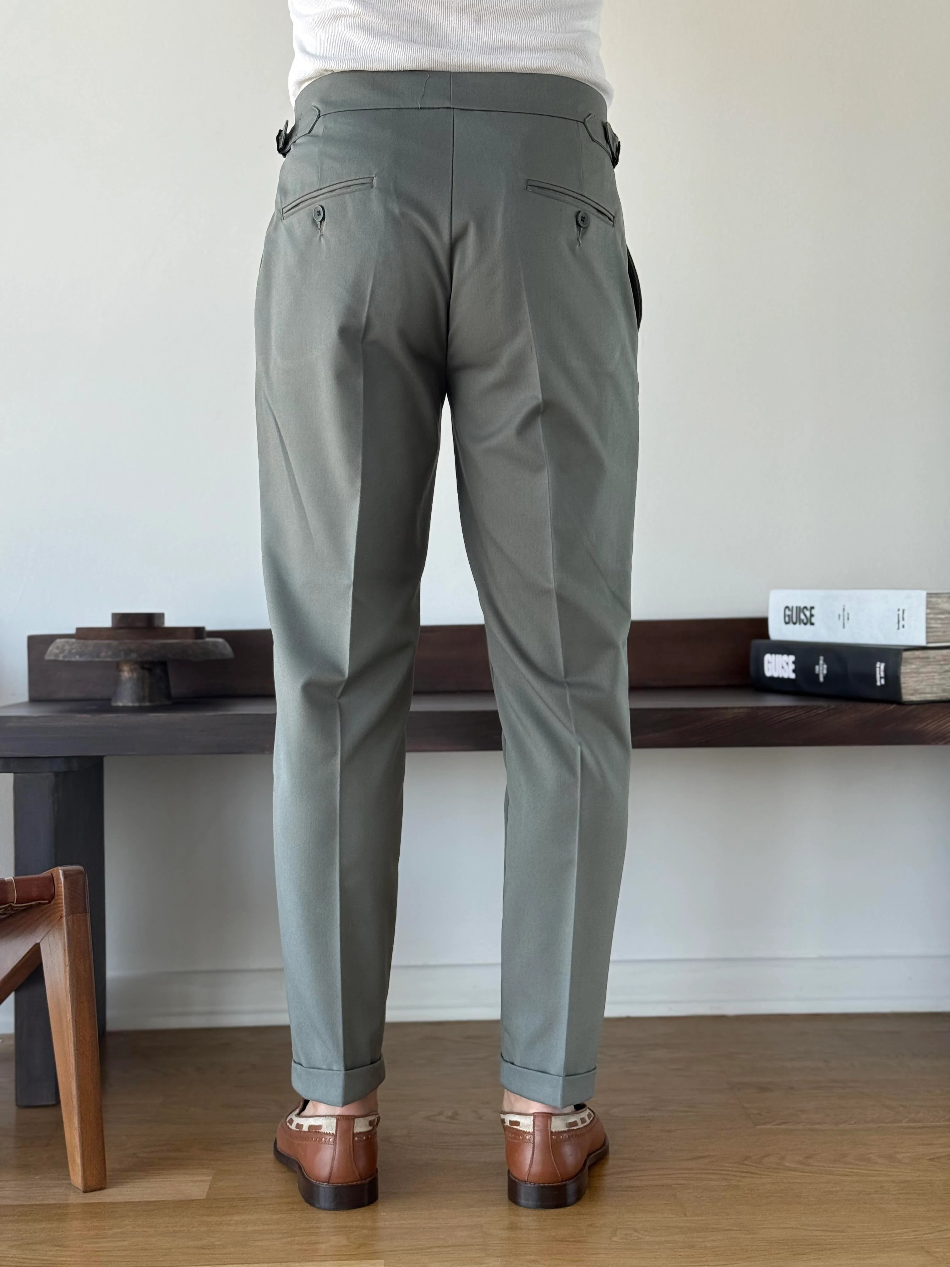 Side-Tab Sartorial Trousers