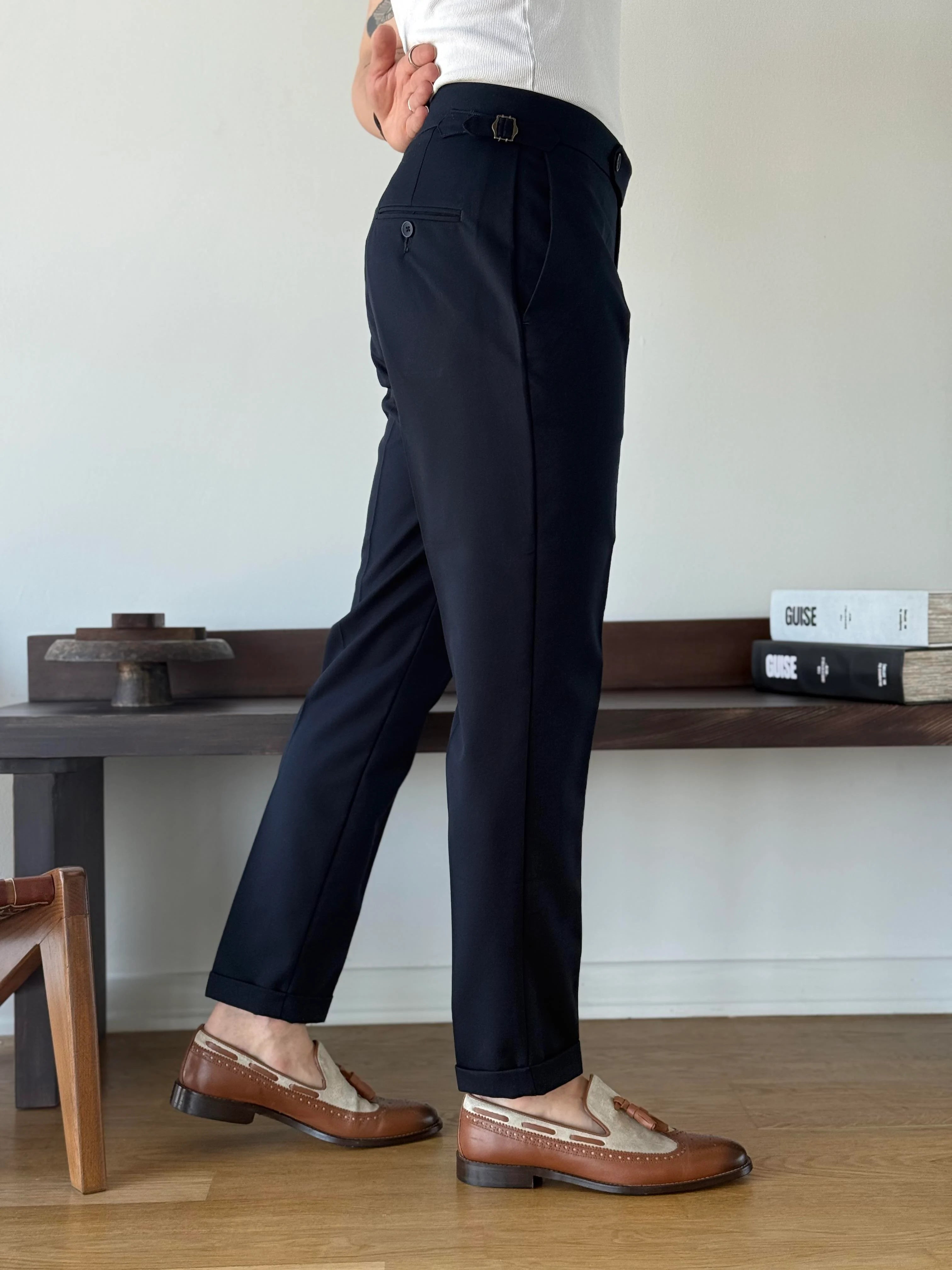 Side-Tab Sartorial Trousers