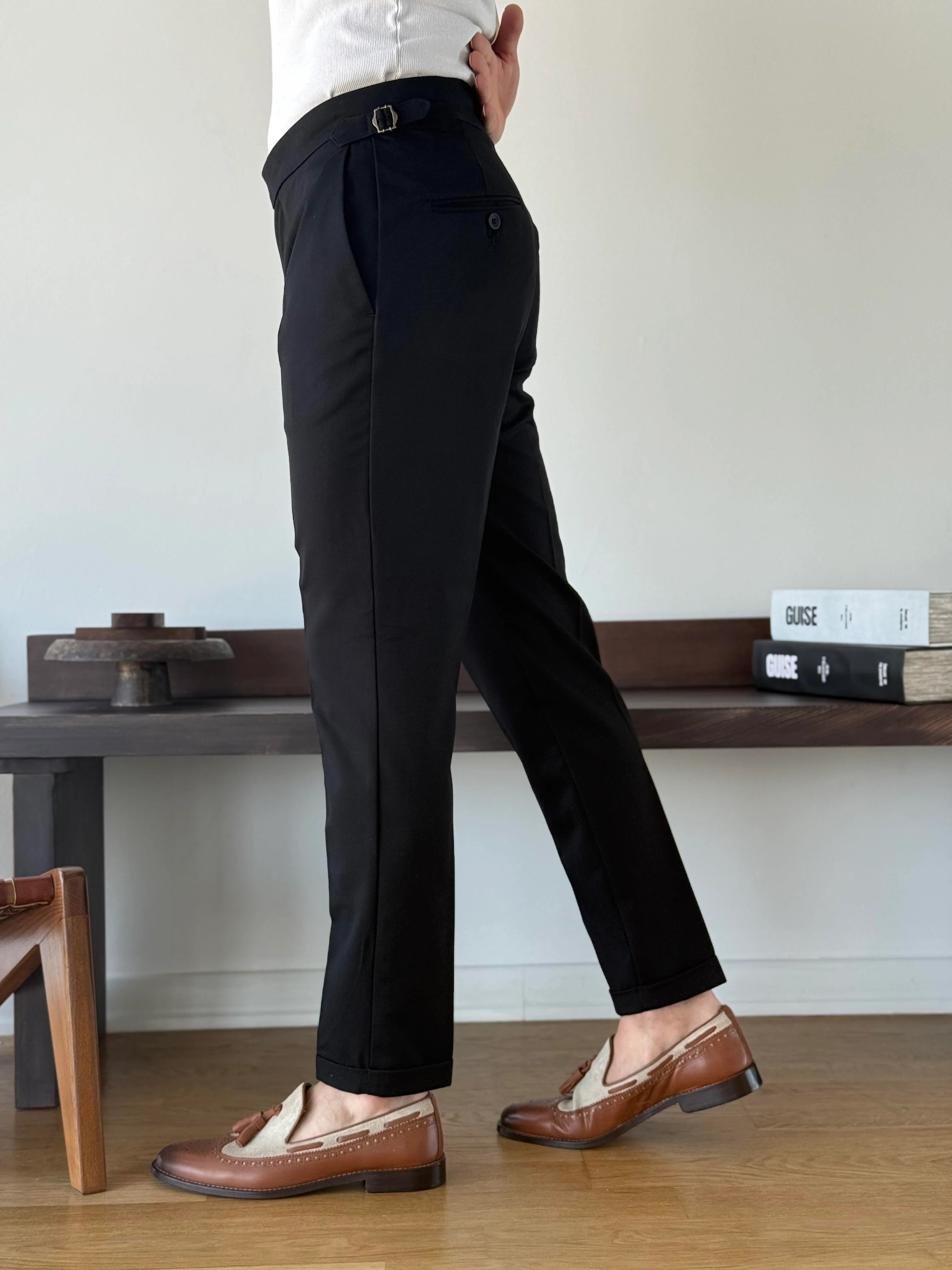 Side-Tab Sartorial Trousers