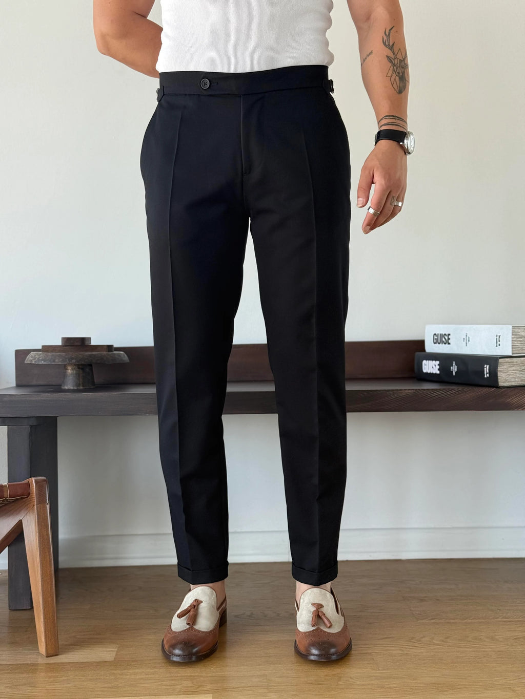 Side-Tab Sartorial Trousers
