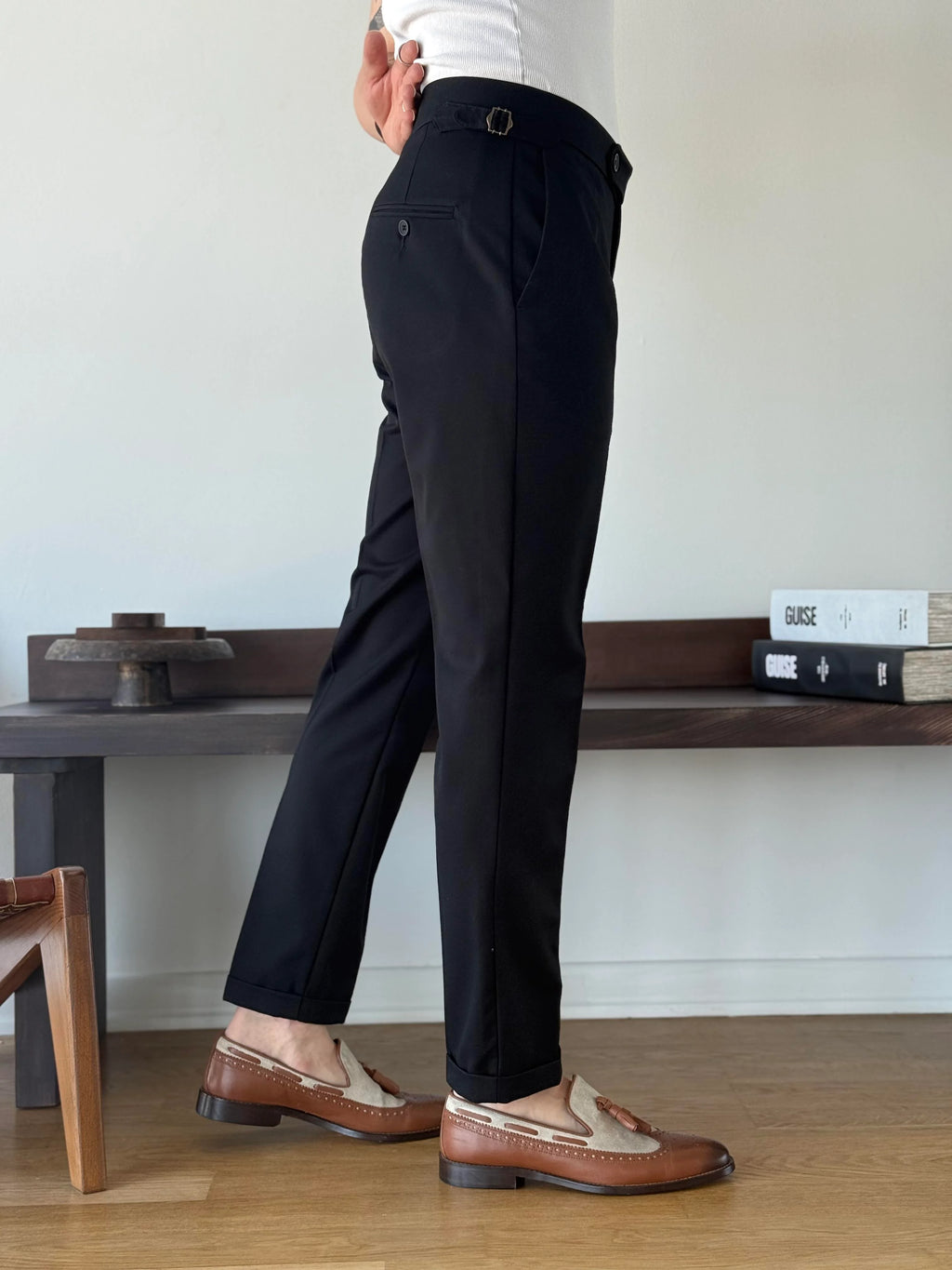 Side-Tab Sartorial Trousers