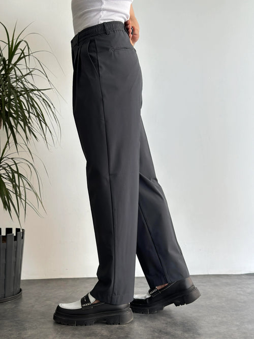 Comfort-Waist Pleated Trousers
