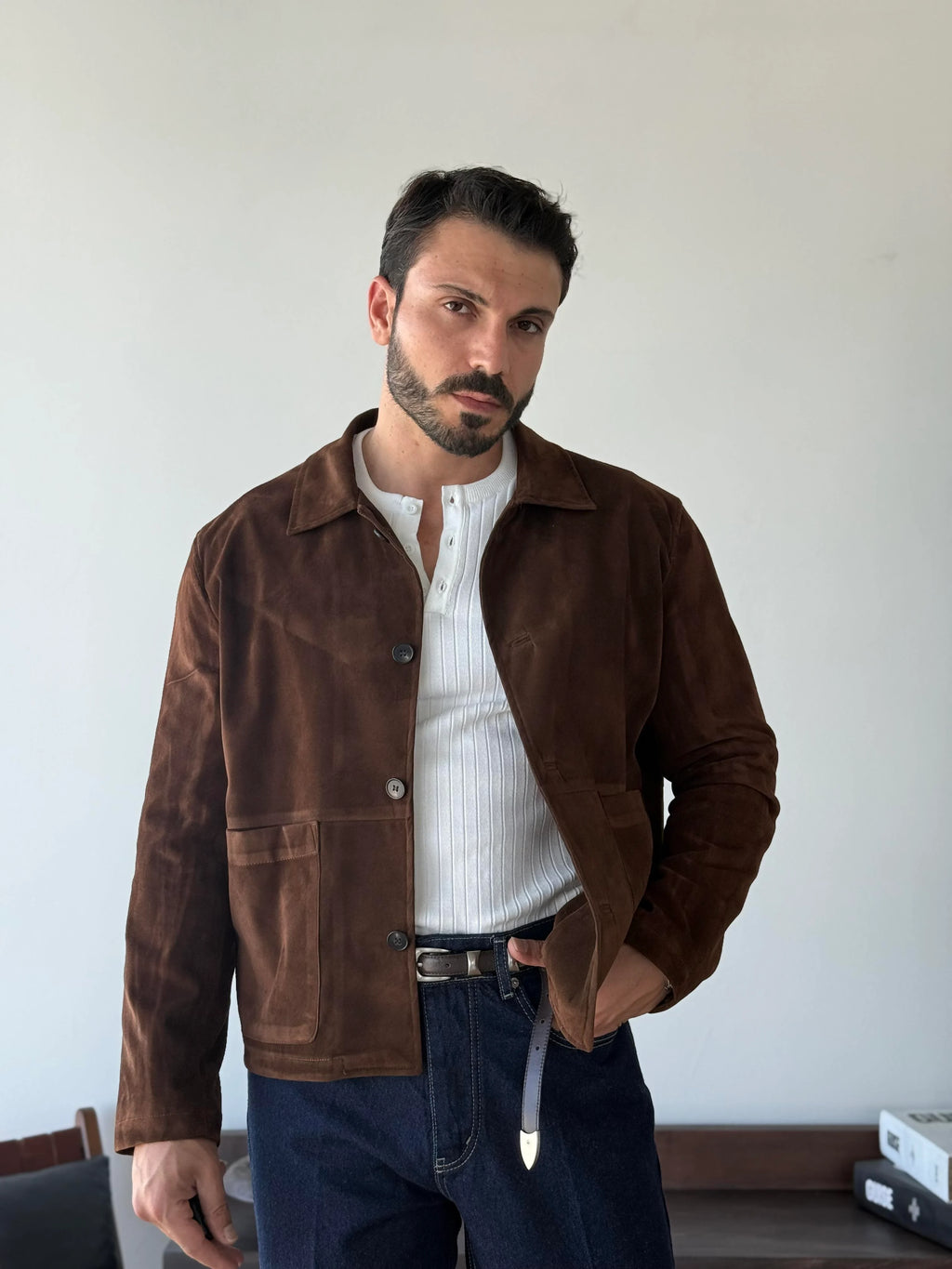 Mahies Suede Chore Jacket