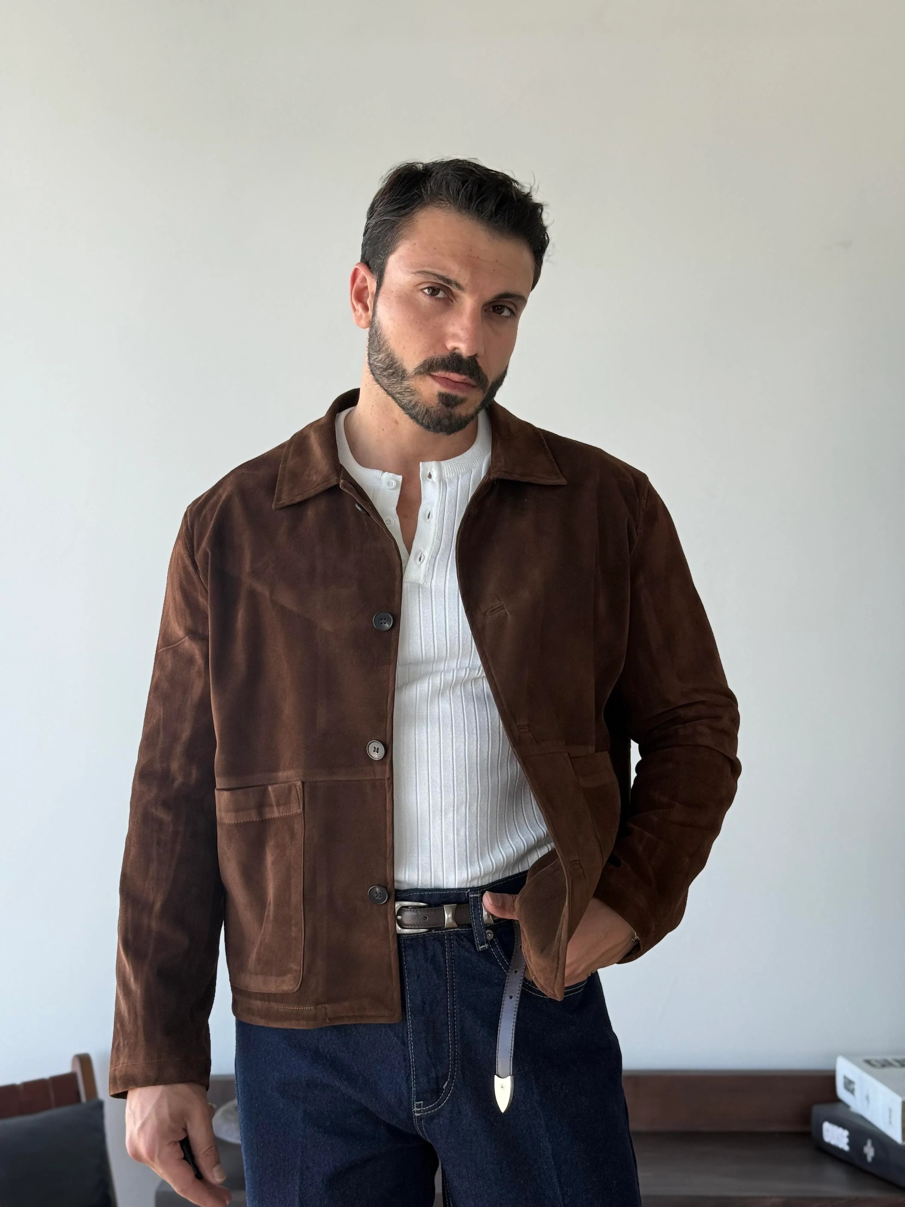 Mahies Suede Chore Jacket