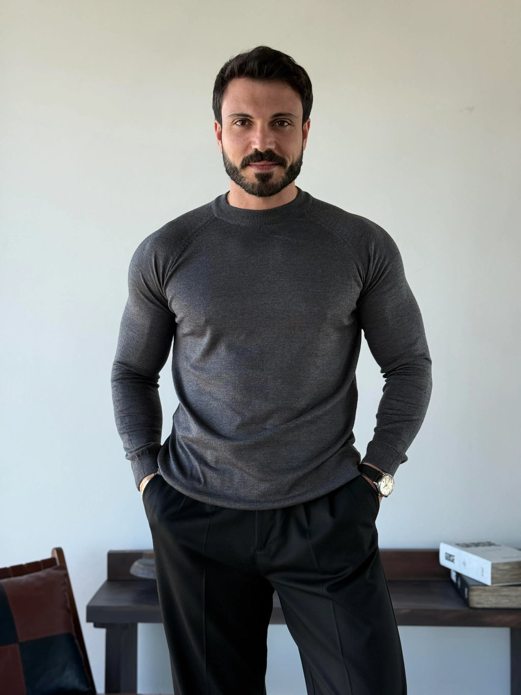 Marcelo Mock Neck Knit