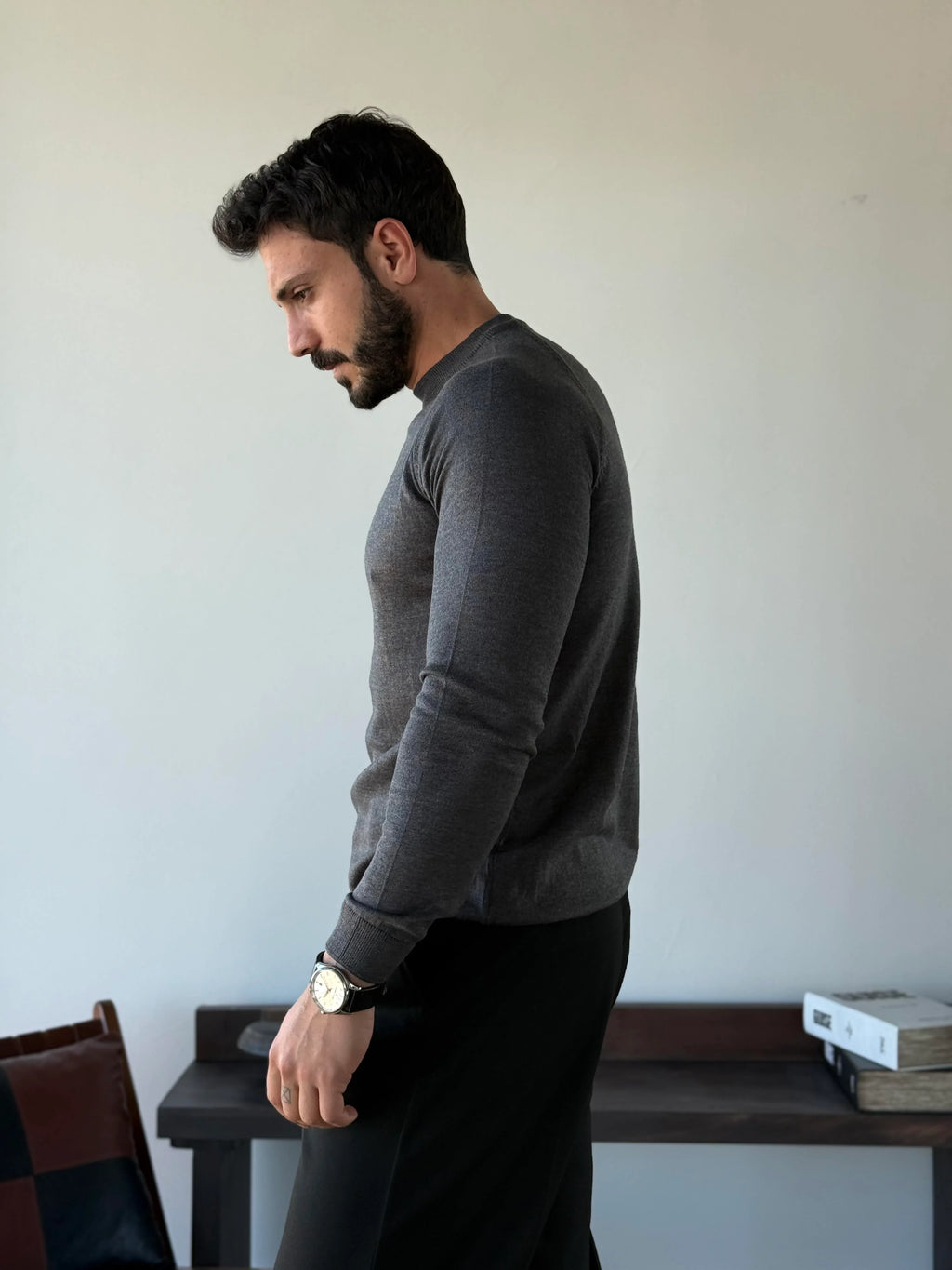 Marcelo Mock Neck Knit