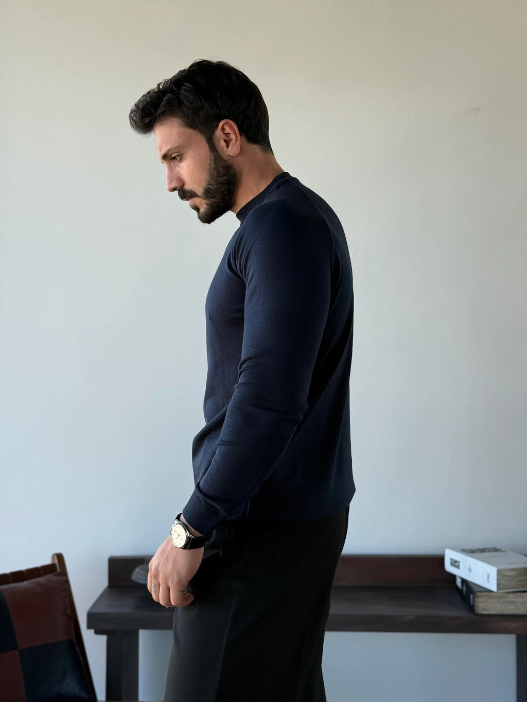 Marcelo Mock Neck Knit