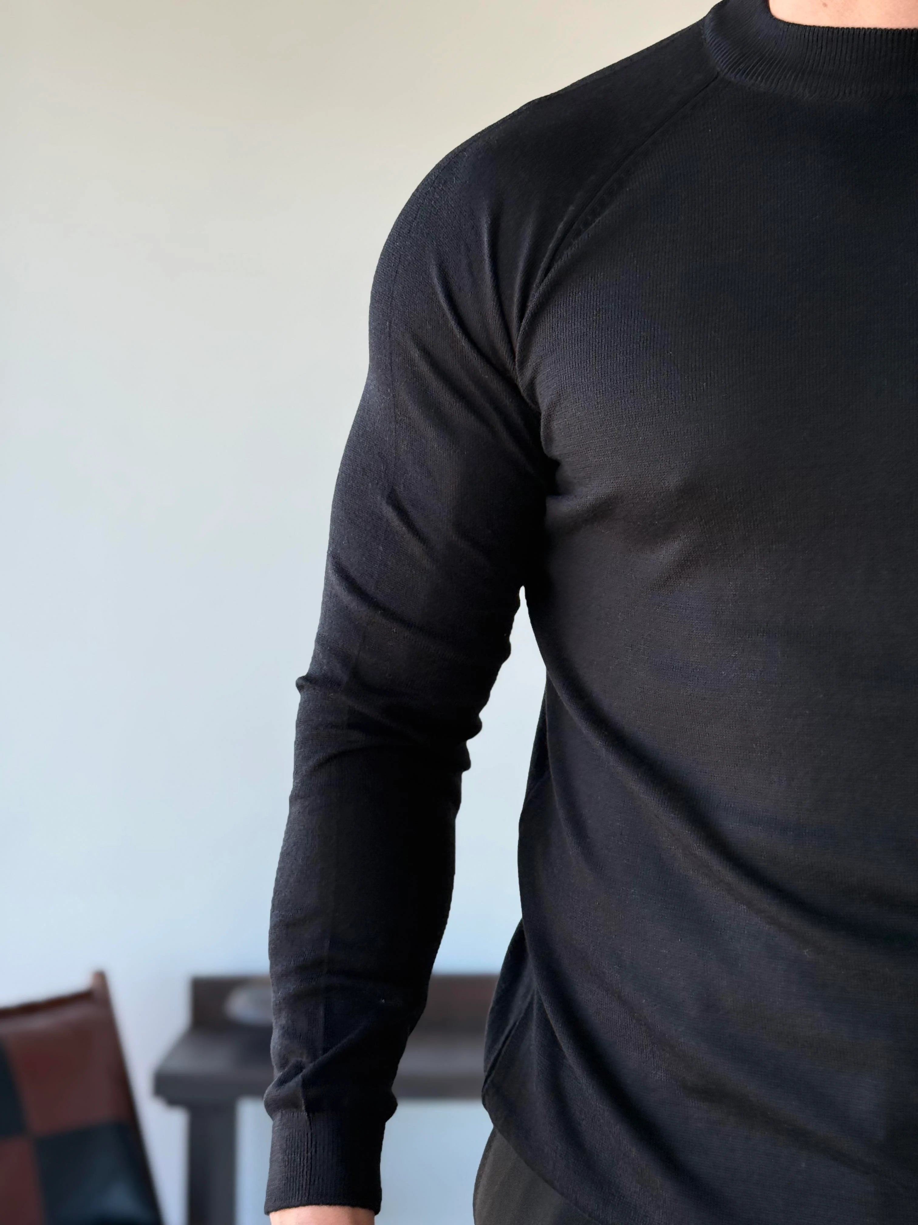 Marcelo Mock Neck Knit