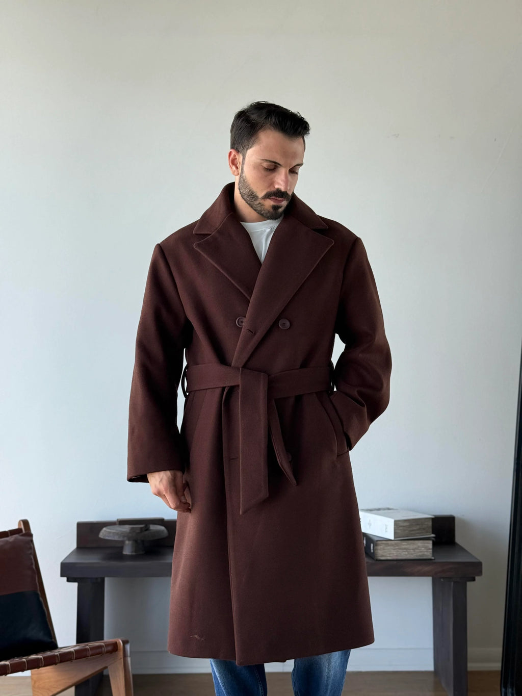 Norisse Belted Wrap Coat