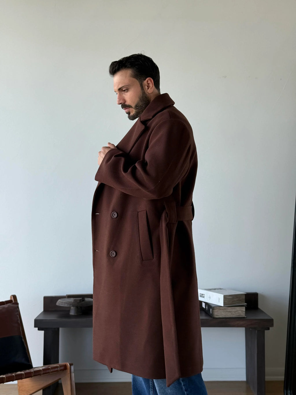 Norisse Belted Wrap Coat