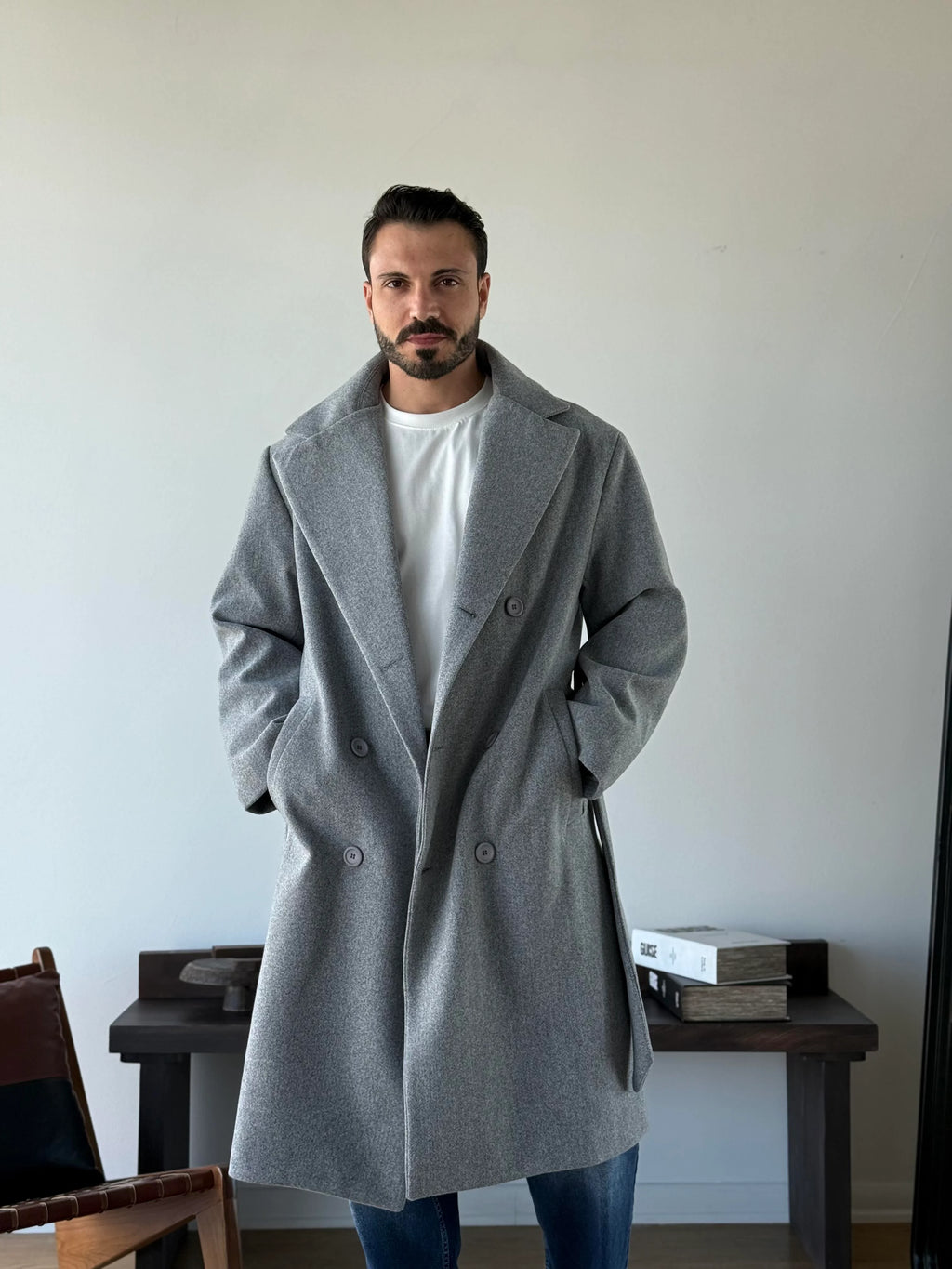 Norisse Belted Wrap Coat