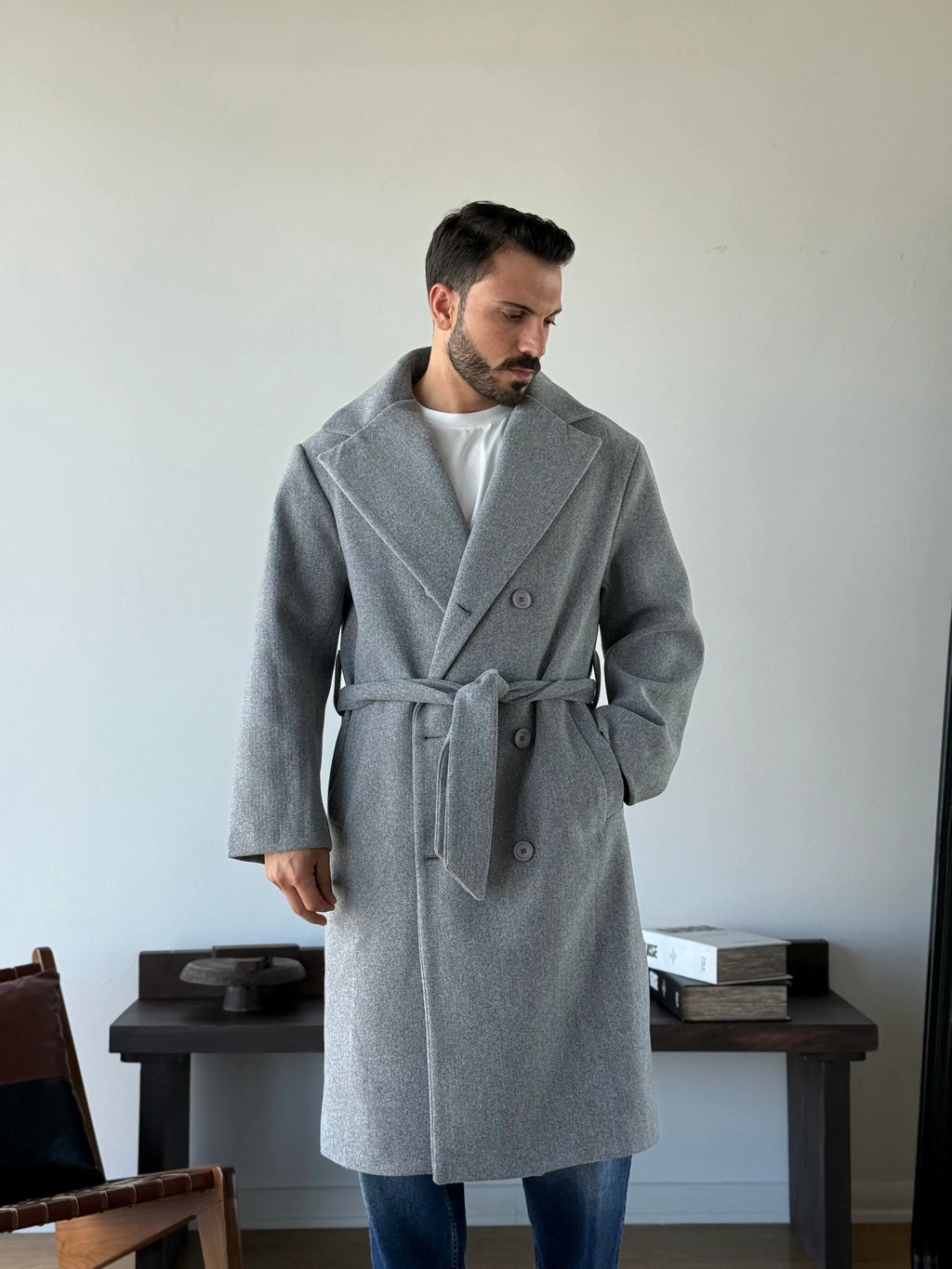 Norisse Belted Wrap Coat