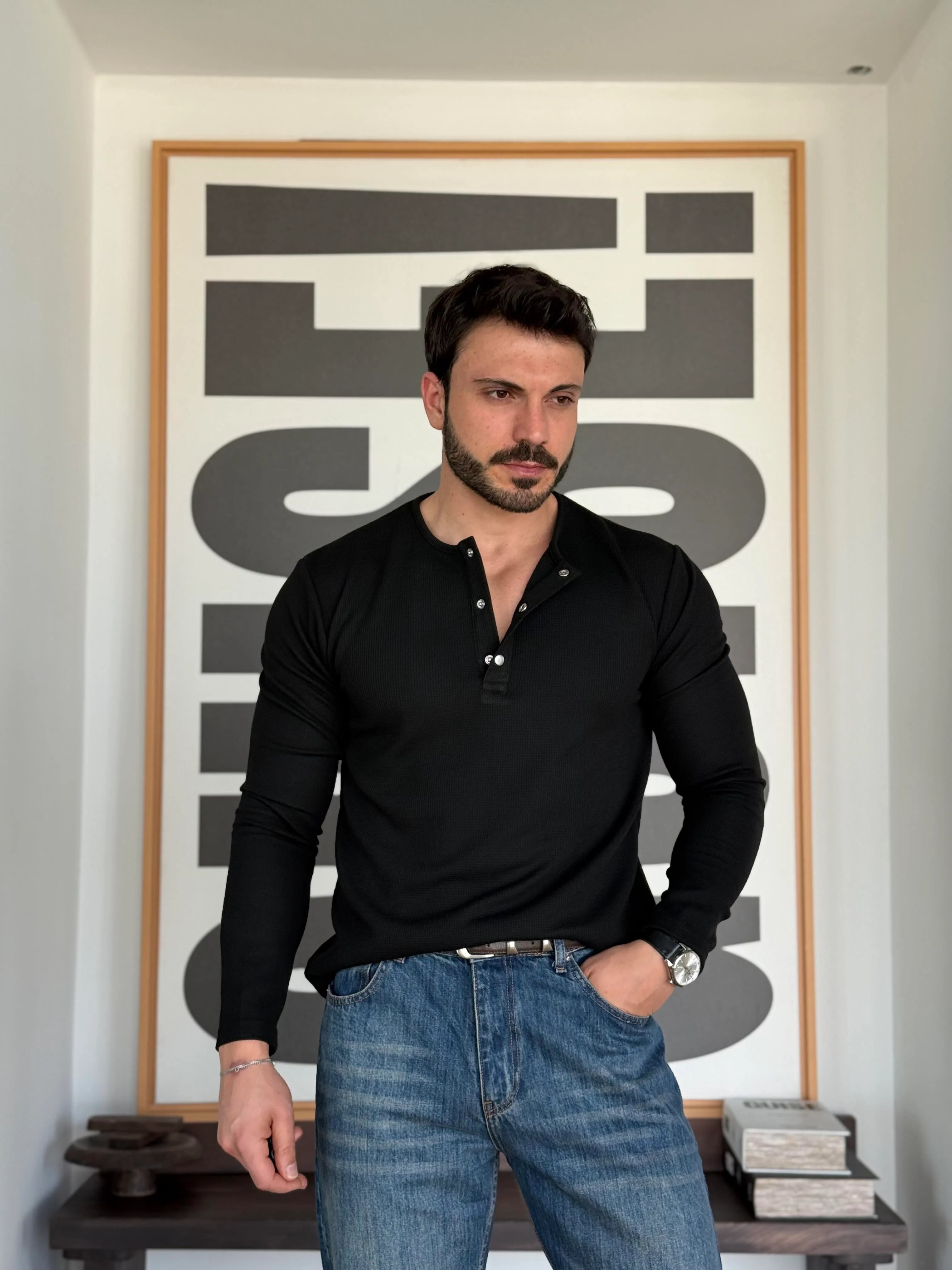 Oblea Snap-Button Henley