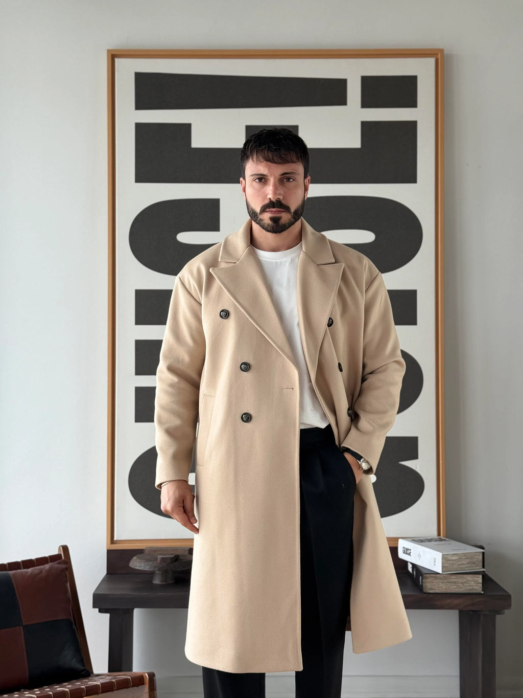 Oxford Double-Breasted Coat