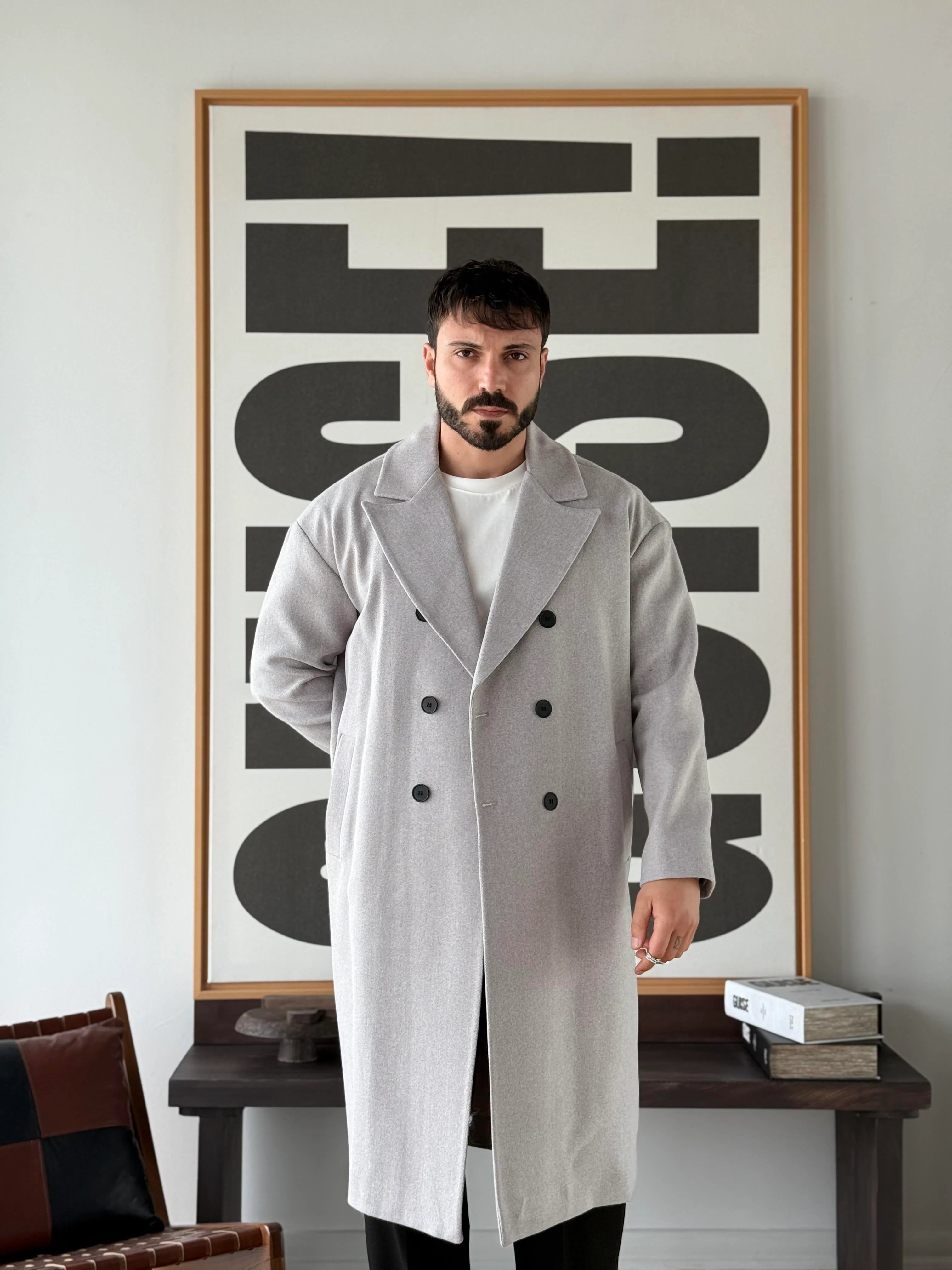 Oxford Double-Breasted Coat