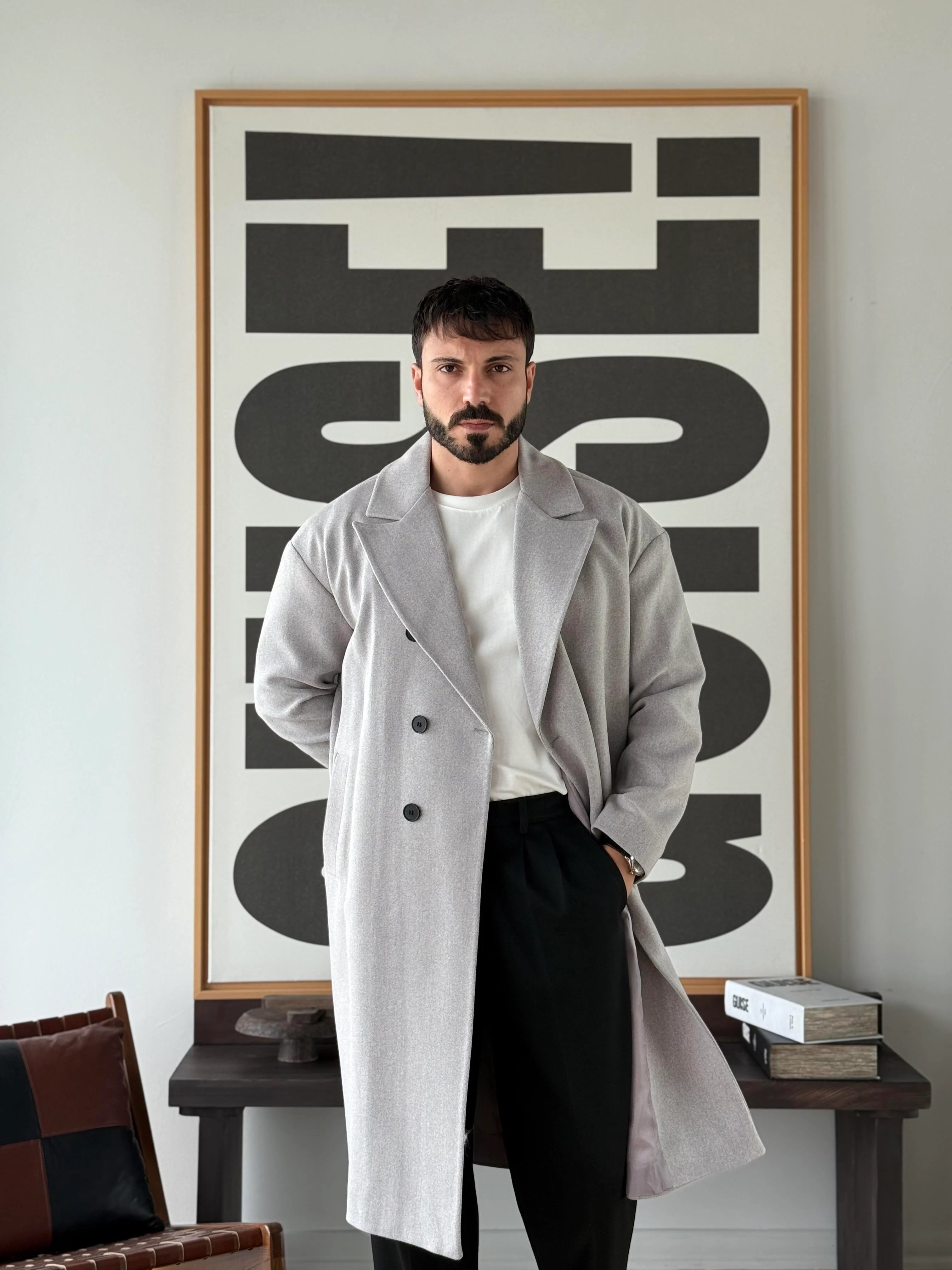 Oxford Double-Breasted Coat