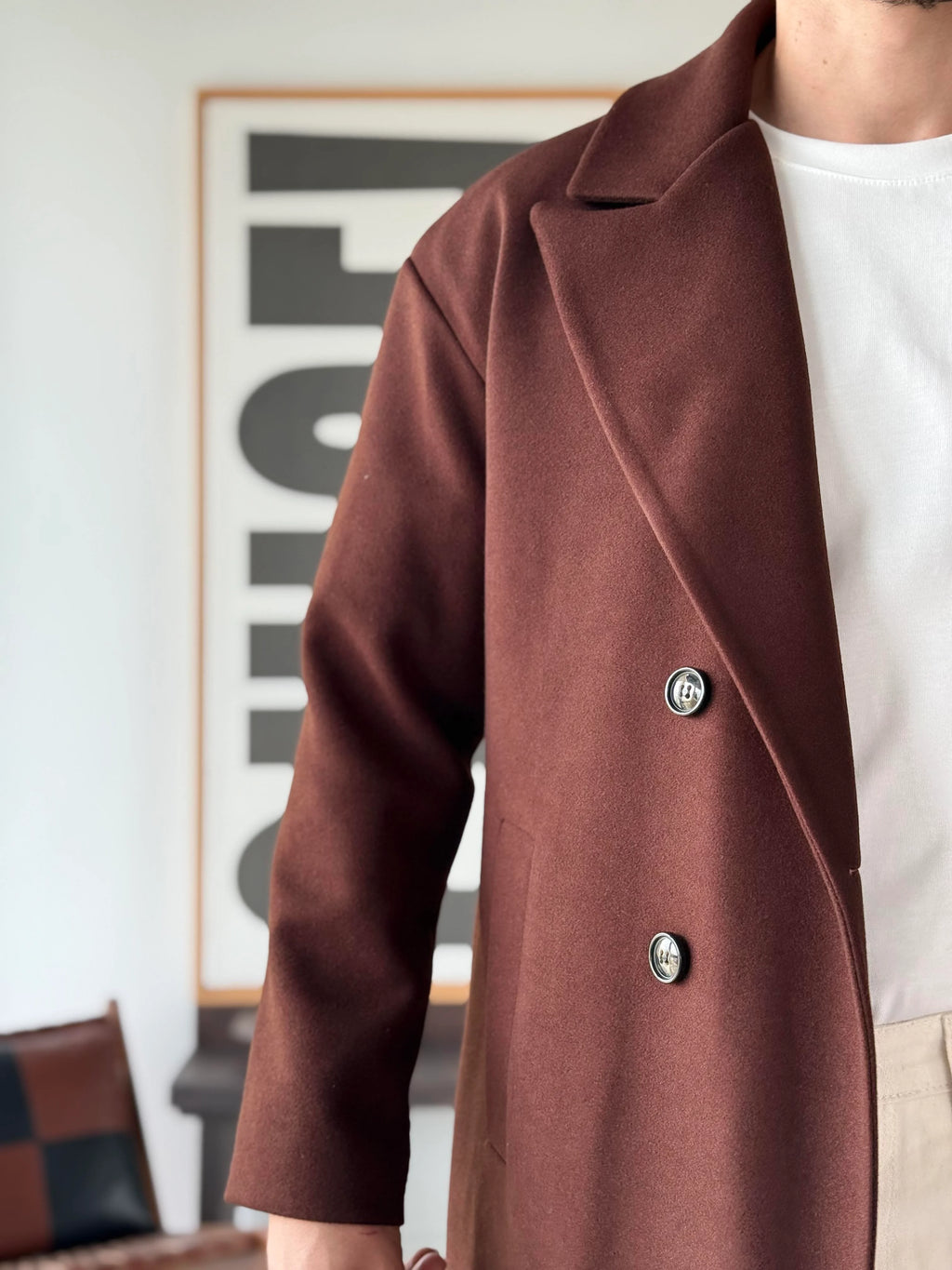 Oxford Double-Breasted Coat