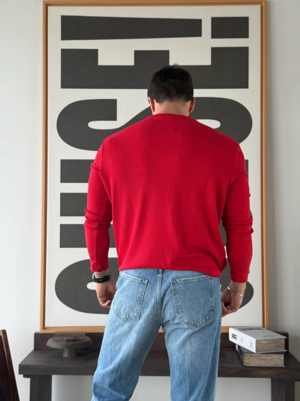 Ravon Ribbed Henley Knit