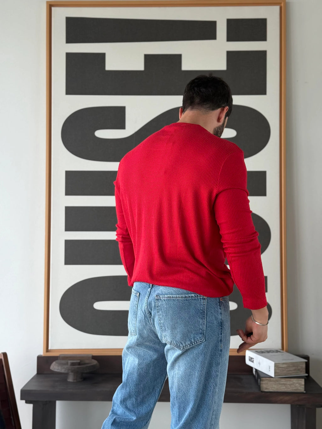 Ravon Ribbed Henley Knit