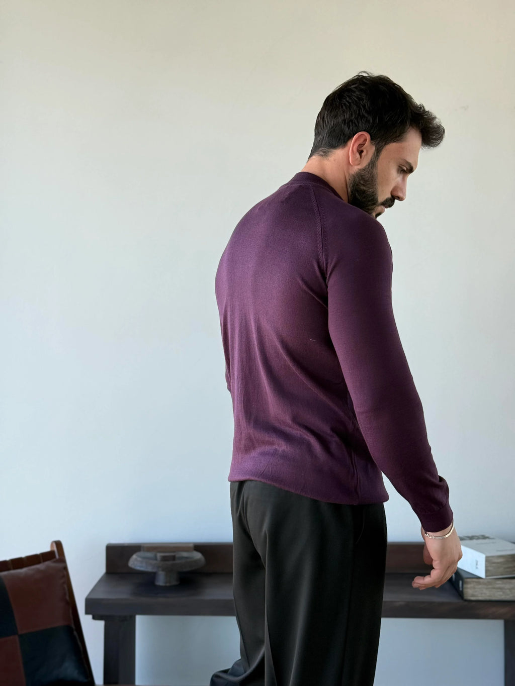 Roberto Raglan Mock Neck