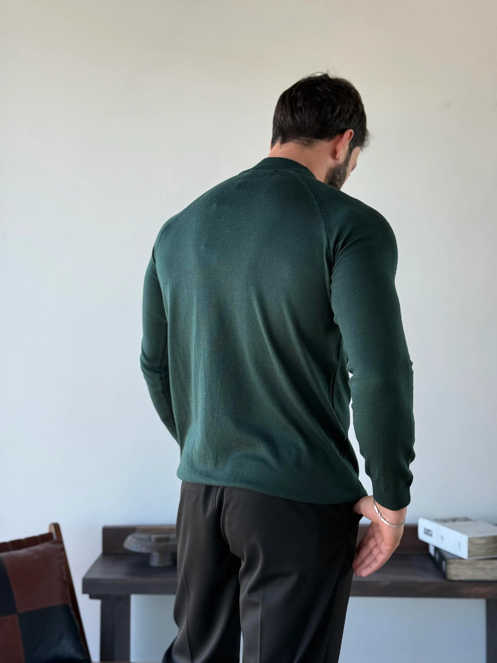 Roberto Raglan Mock Neck