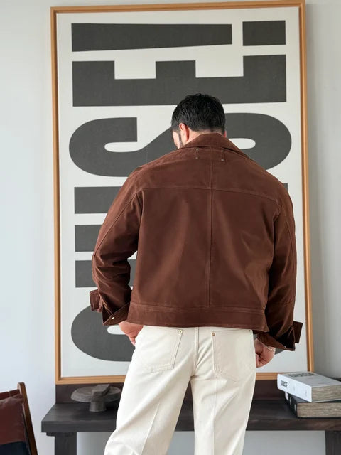 Boxy Suede Jacket